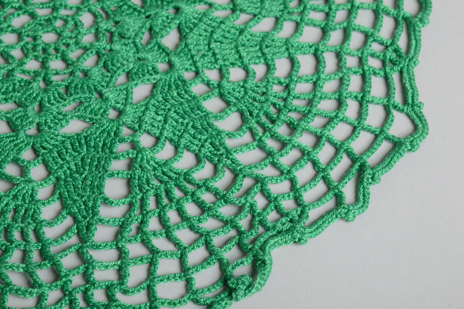 Servilleta crochet hecha a mano textil para el hogar decoración de mesa foto 4