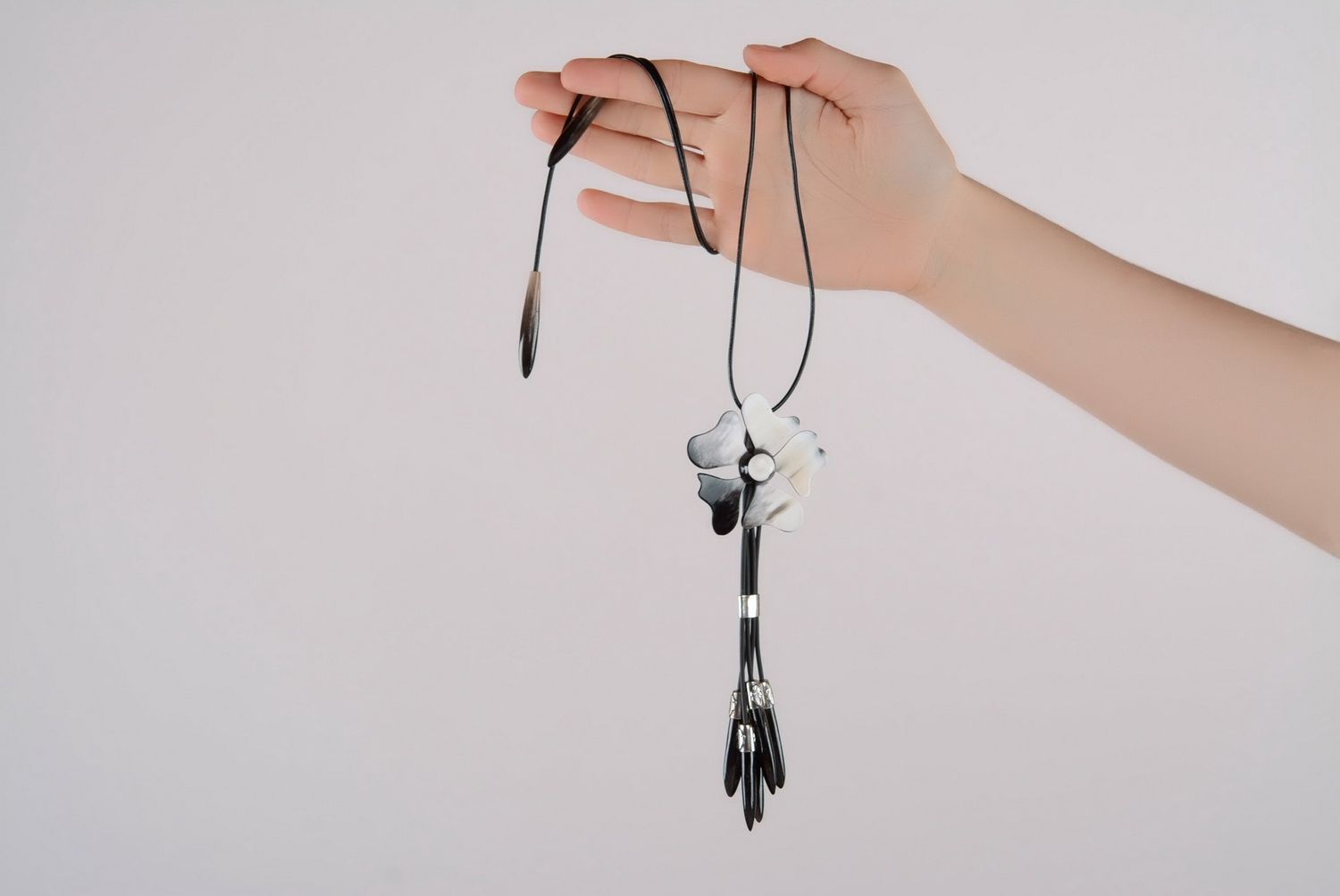 Author's pendant with cow horn photo 2