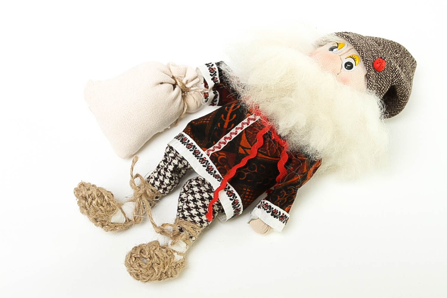 Muñeco artesanal de lana decoración de casa regalo para niños y niñas original foto 2