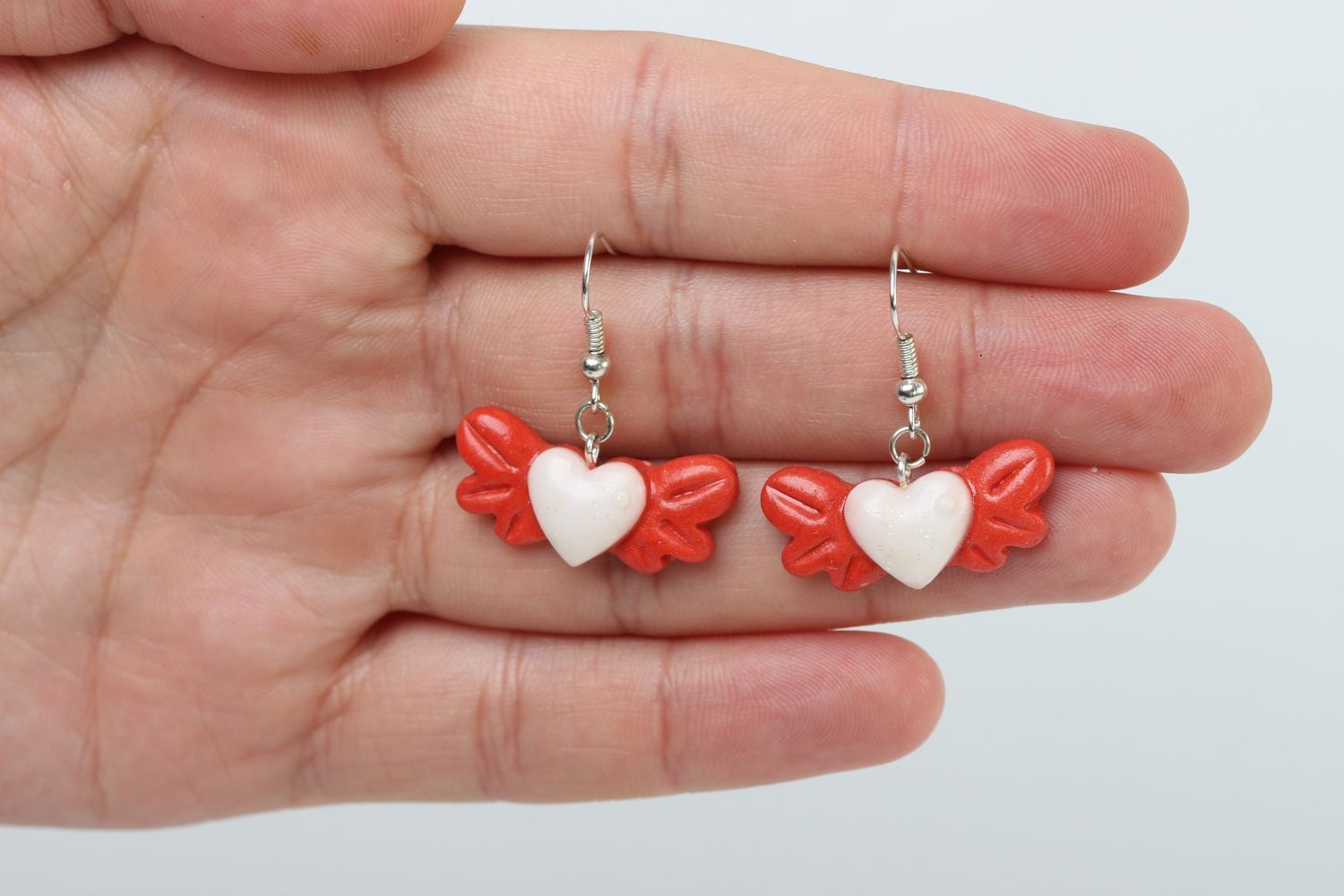 Handmade dangling earrings designer beautiful earrings fashionable hearts photo 5