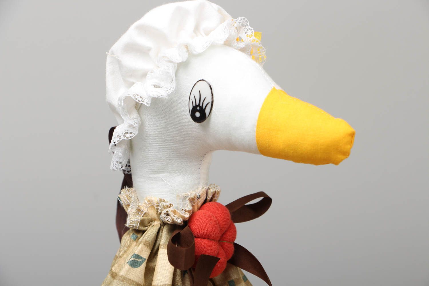 Handmade soft toy for plastic bags Goose photo 2