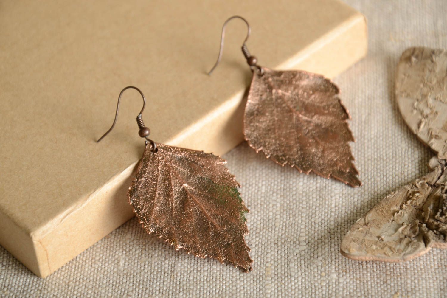 Beautiful handmade copper earrings metal earrings cool jewelry designs photo 1
