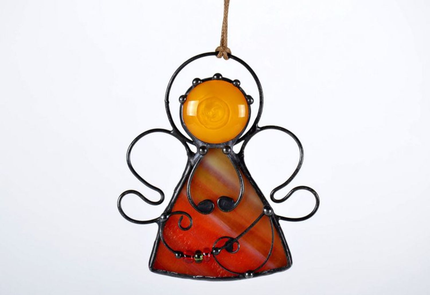 Wall glass pendant stained glass figurineWeightlessness  photo 6
