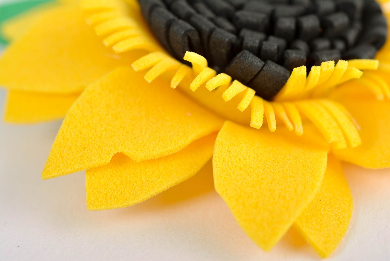 Handmade Haarspange Blume in Gelb Mode Schmuck Accessoire für Haare Sonnenblume foto 4