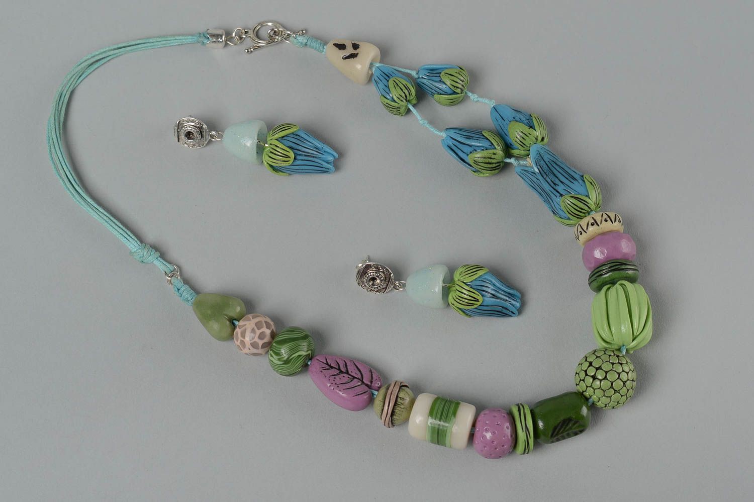 Handgemachte Frauen Accessoires Halskette für Frauen Modeschmuck Ohrringe schön foto 2