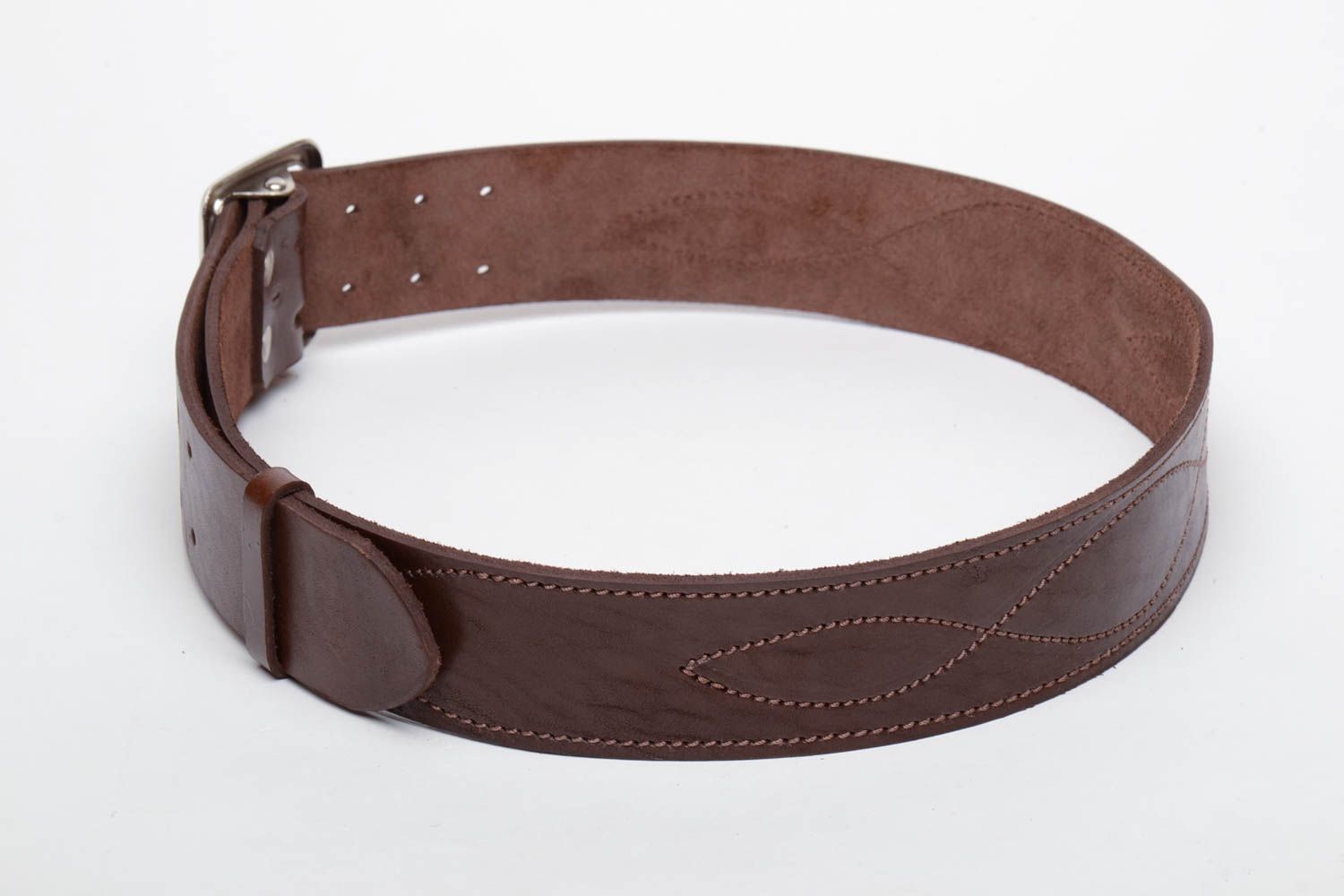 Genuine leather belt photo 3