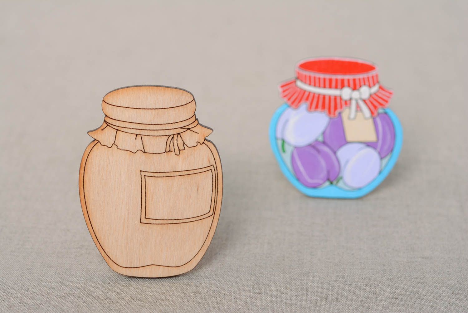 Decorative magnet Jar of Jam photo 3