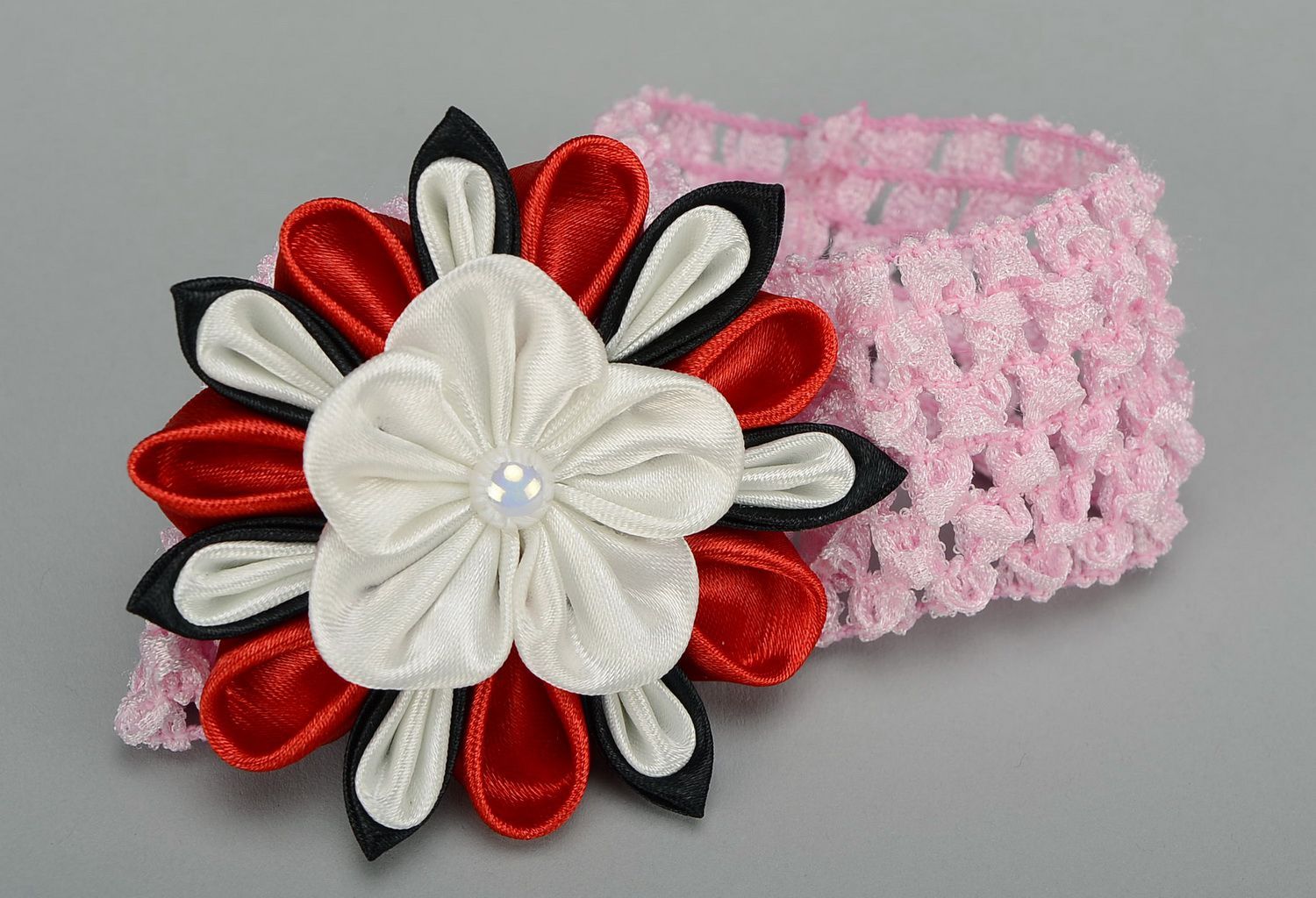 Decorative headband with flower photo 4
