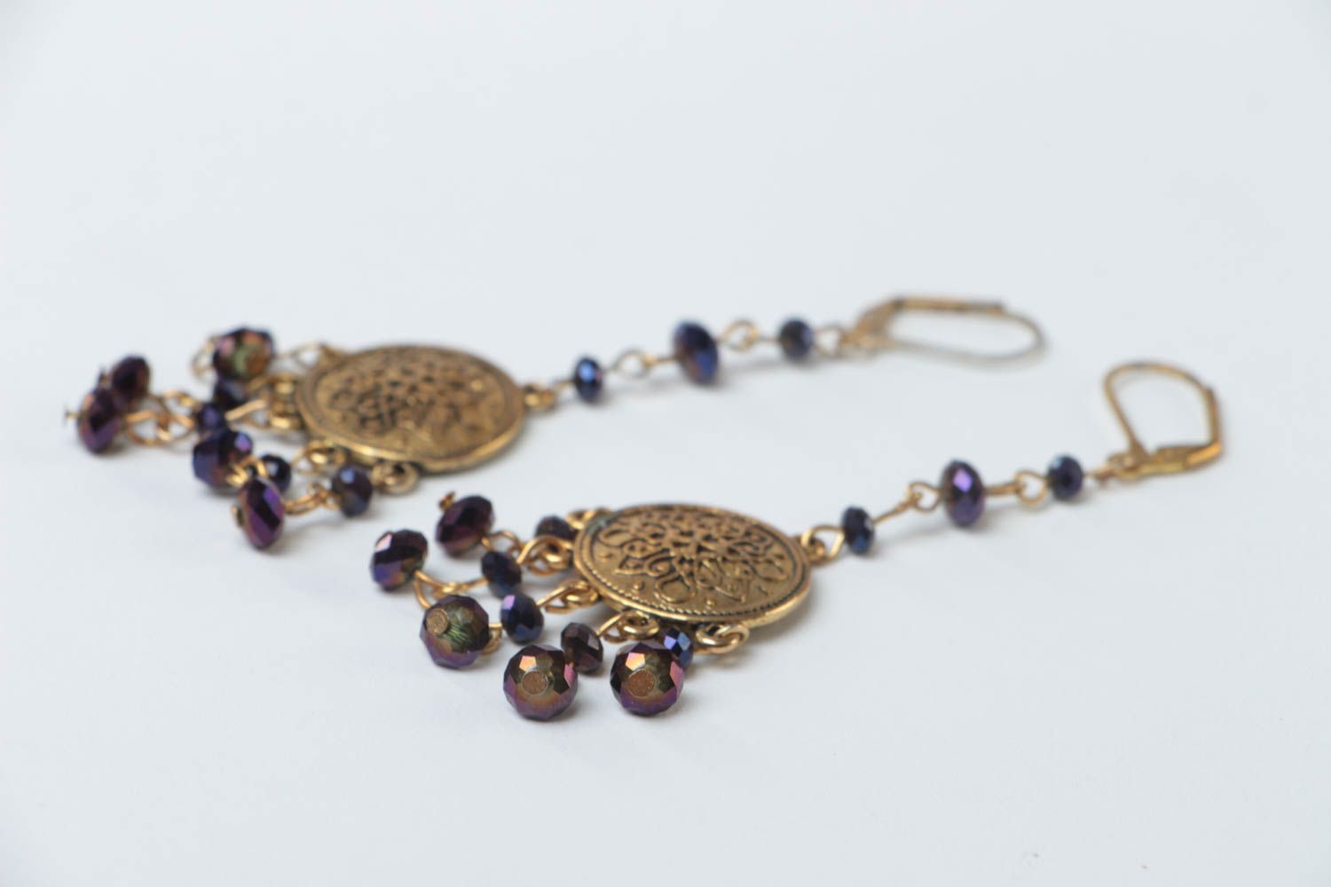 Schöne Schmuck Ohrringe handmade Juwelier Modeschmuck Geschenk für Frauen  foto 3