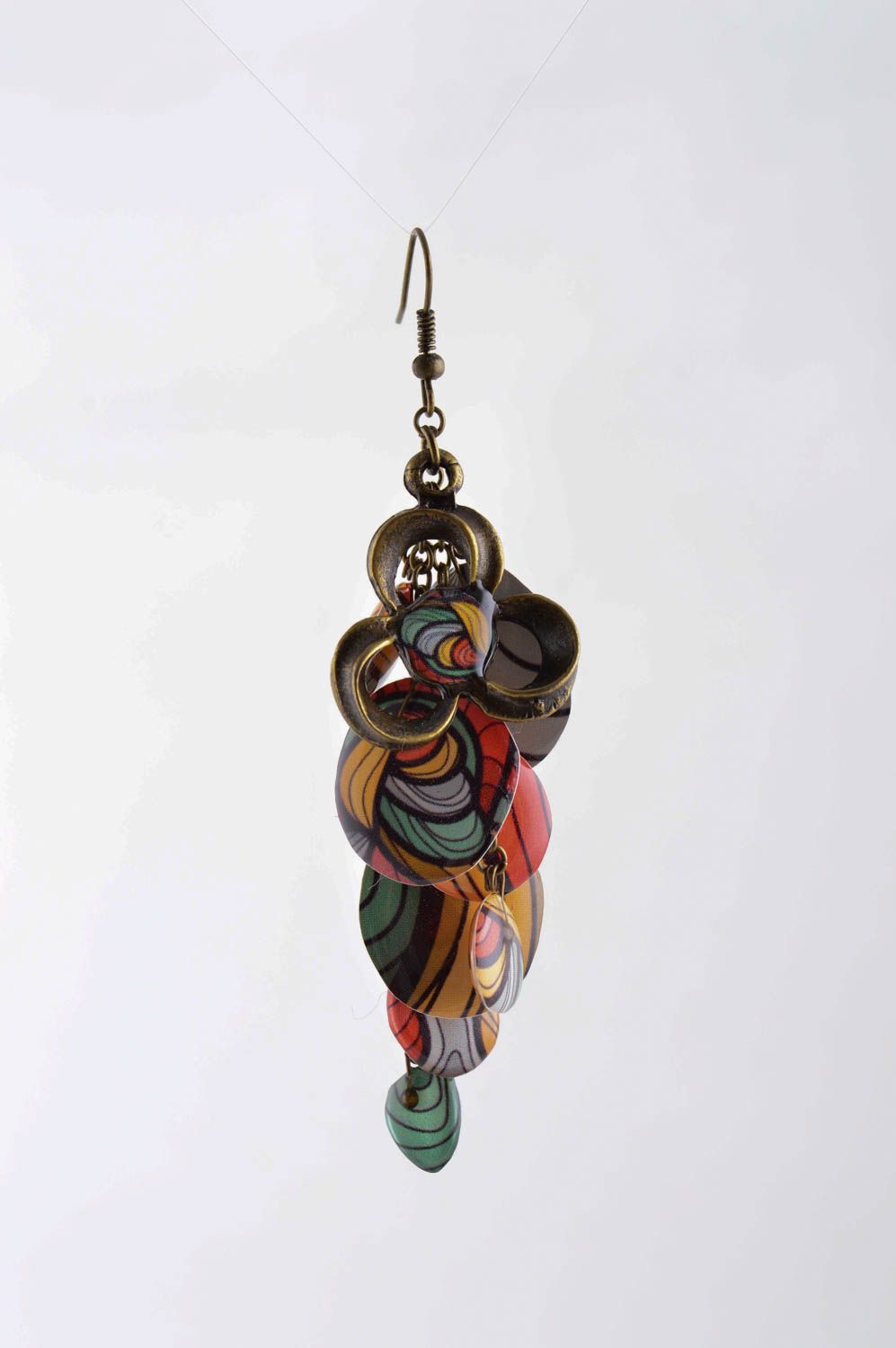 Handmade cute designer accessory beautiful dangling earrings stylish jewelry photo 2