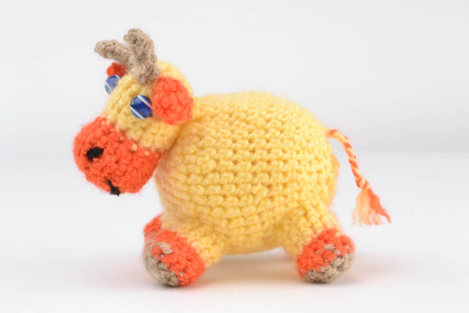 Handmade crocheted toy Cow photo 3
