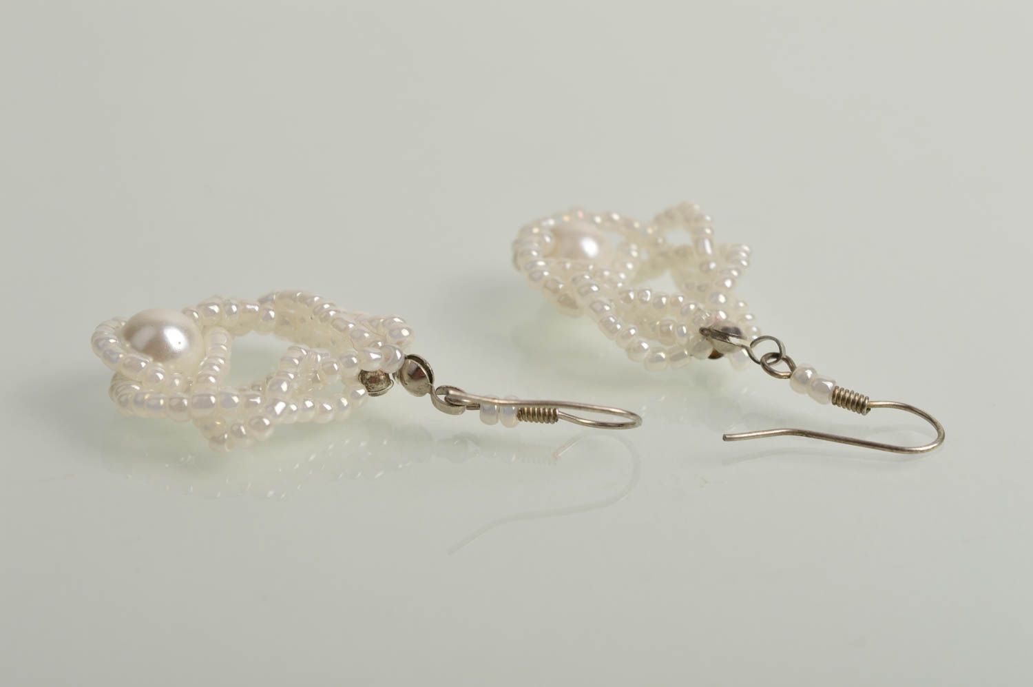 Beautiful handmade beaded earrings cute earrings cool accessories for girls photo 1