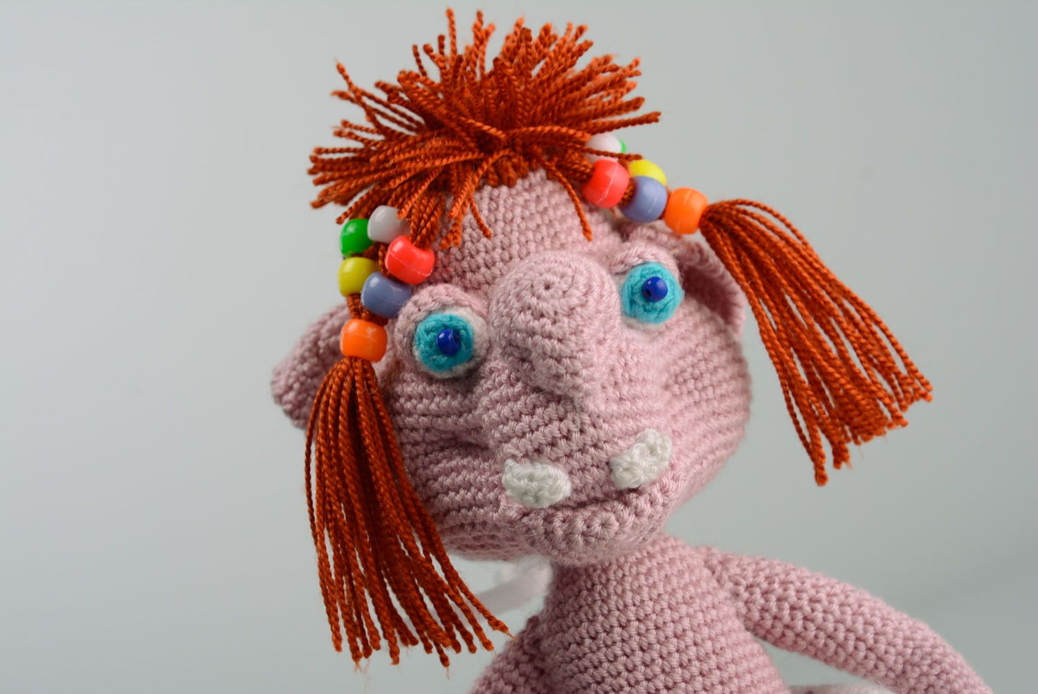 Homemade crochet toy Troll photo 2