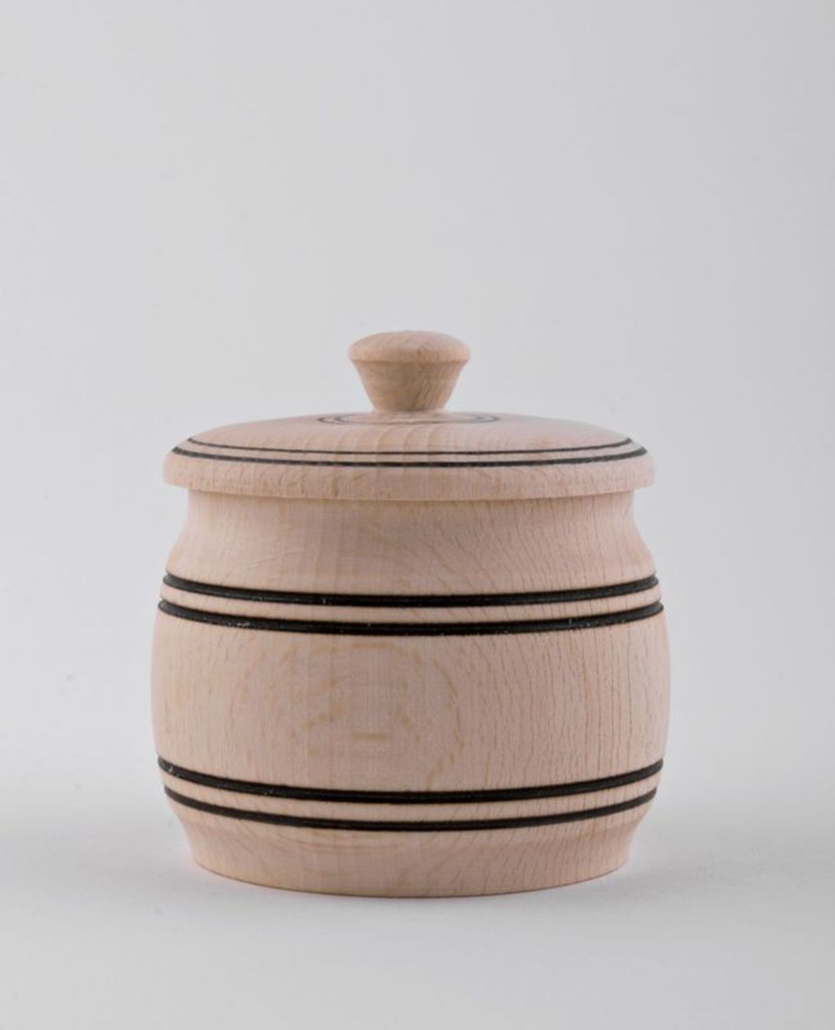 Wooden salt shaker with cover photo 3