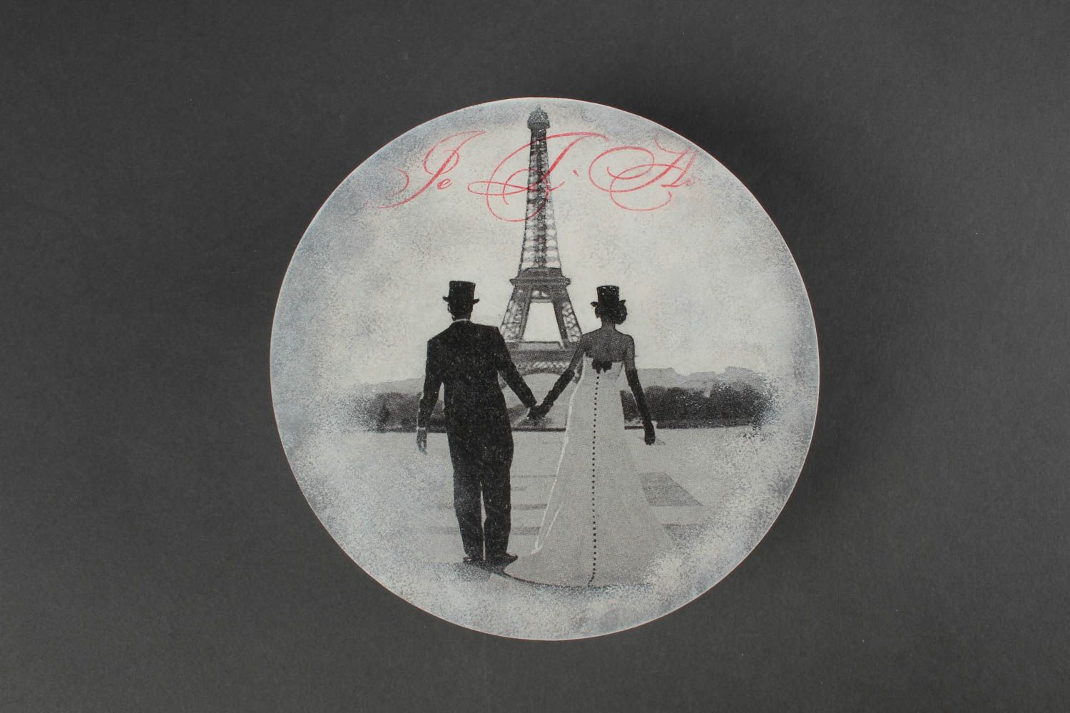 Schöne Schatulle handmade Schmuck Aufbewahrung Geschenk für Frauen Eiffelturm  foto 2
