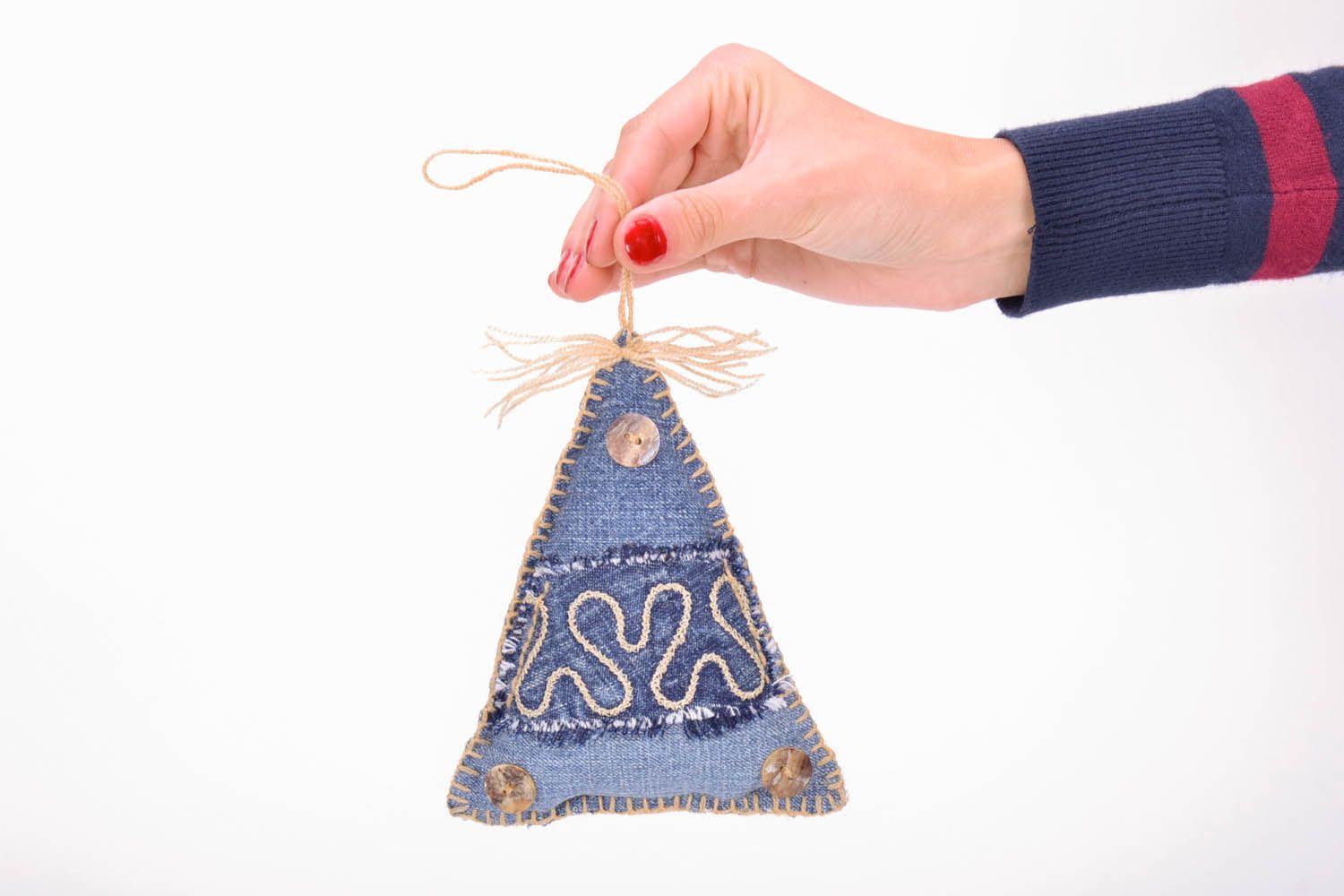 Brinquedo pingente macio para Árvore de Natal de tecido para decoração do interior  foto 5