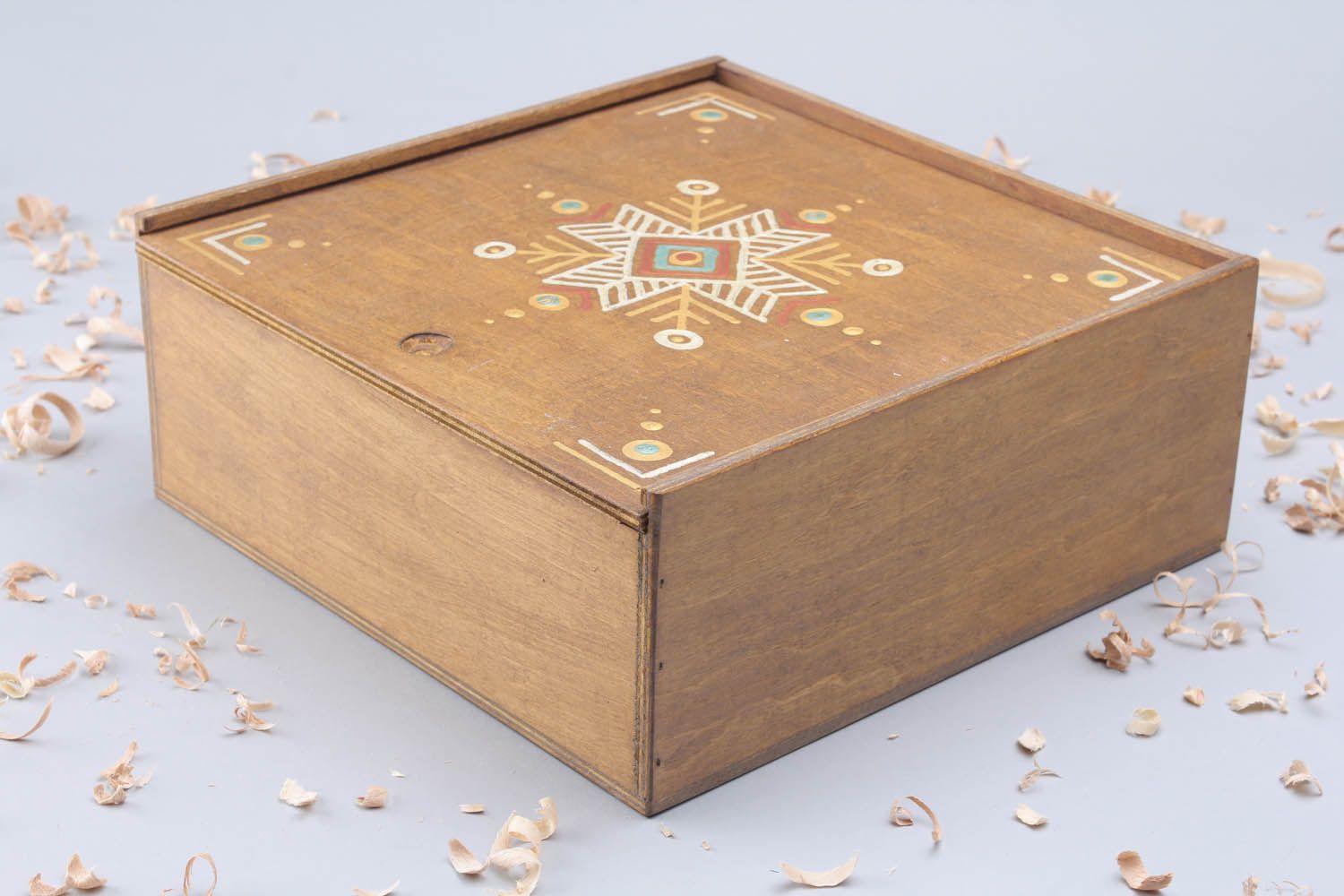 Caja de madera para costura foto 5