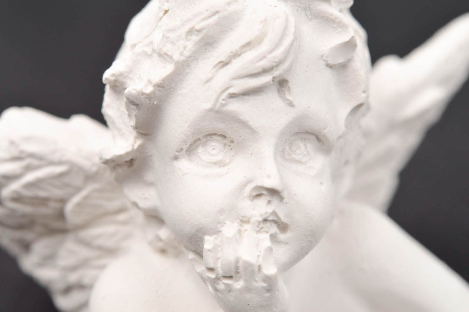 Figura de yeso hecha a mano figura decorativa decoración de interior Angelito foto 5
