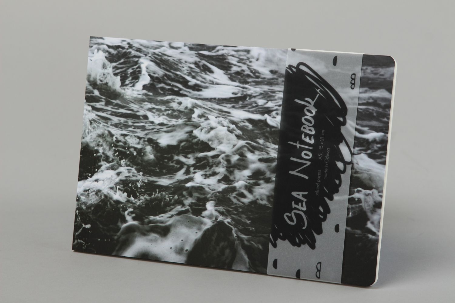 Блокнот ручной работы альбом для рисования скетчбук блокнот море в шторм фото 2
