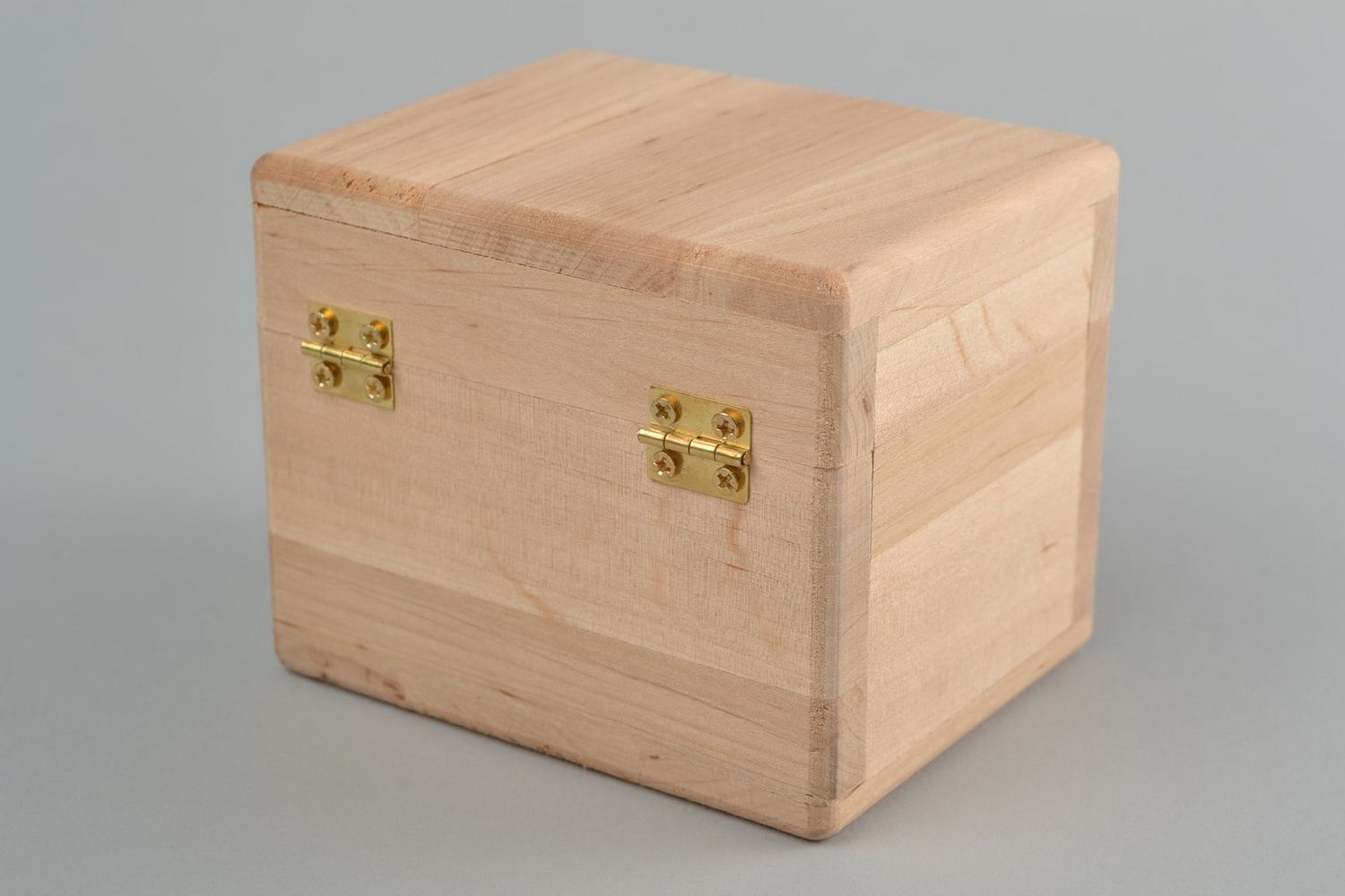 DIY small handmade wooden blank jewelry box eco friendly art supplies photo 5