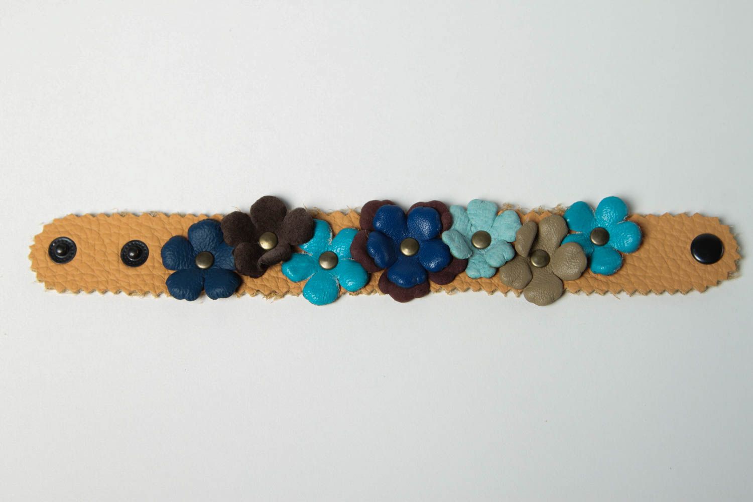 Handmade leather bracelet designs accessories for girls artisan jewelry photo 3