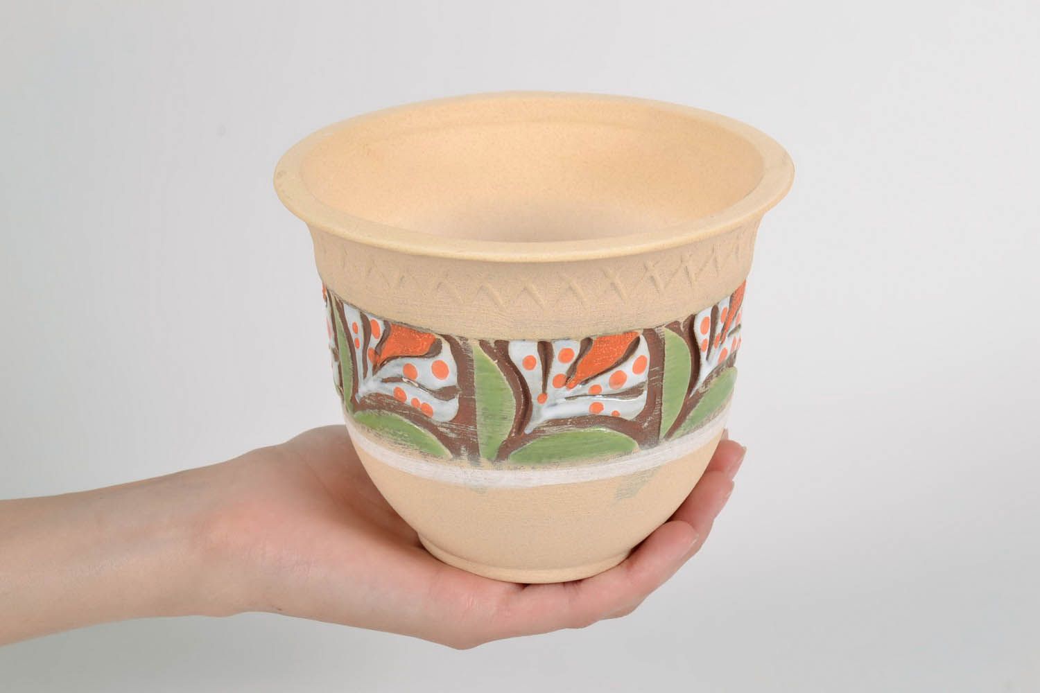 Pot de fleurs en céramique fait main Moderne photo 5