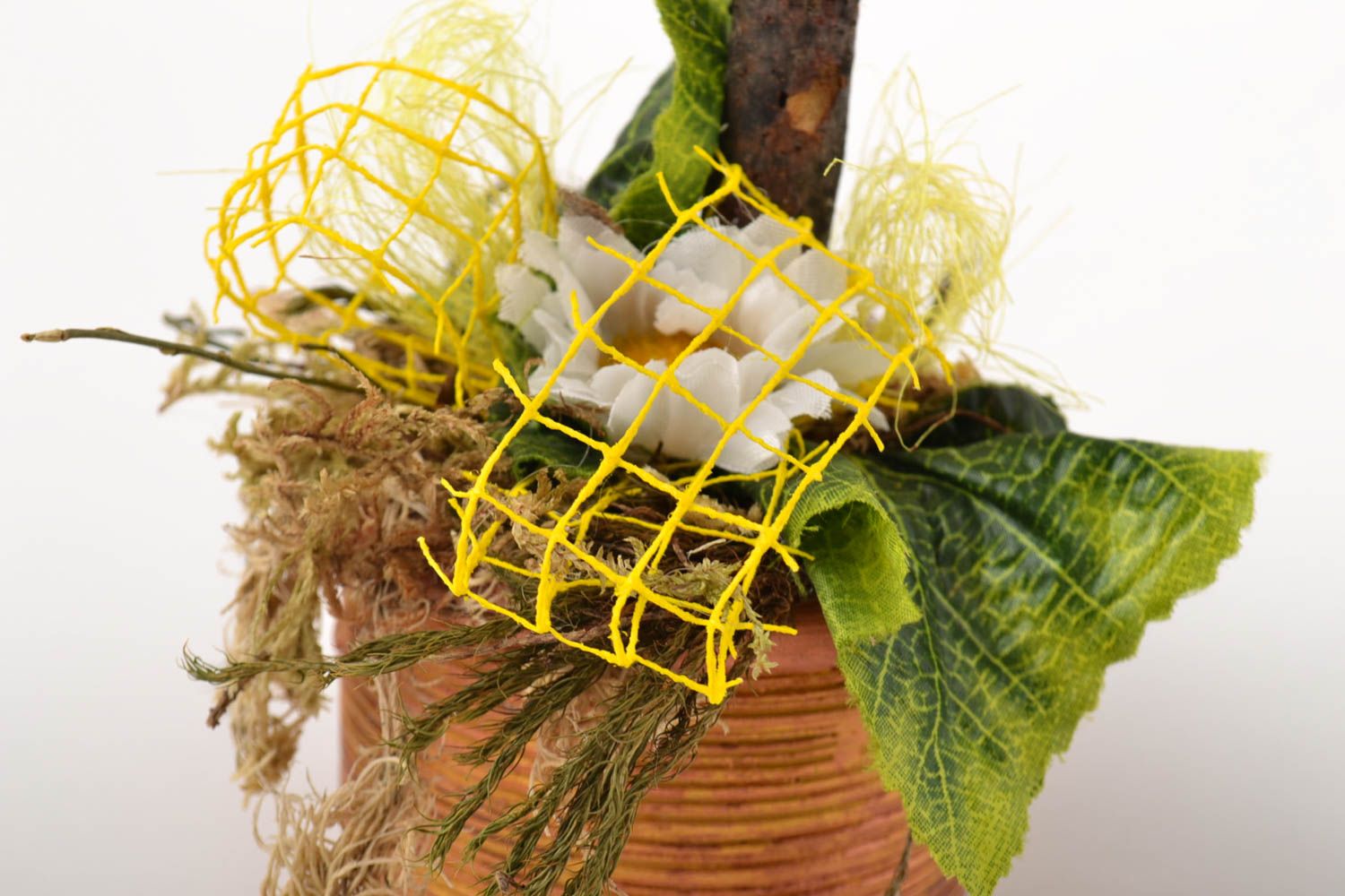 Árbol artificial topiario regalo original para mujer decoración de interior foto 4
