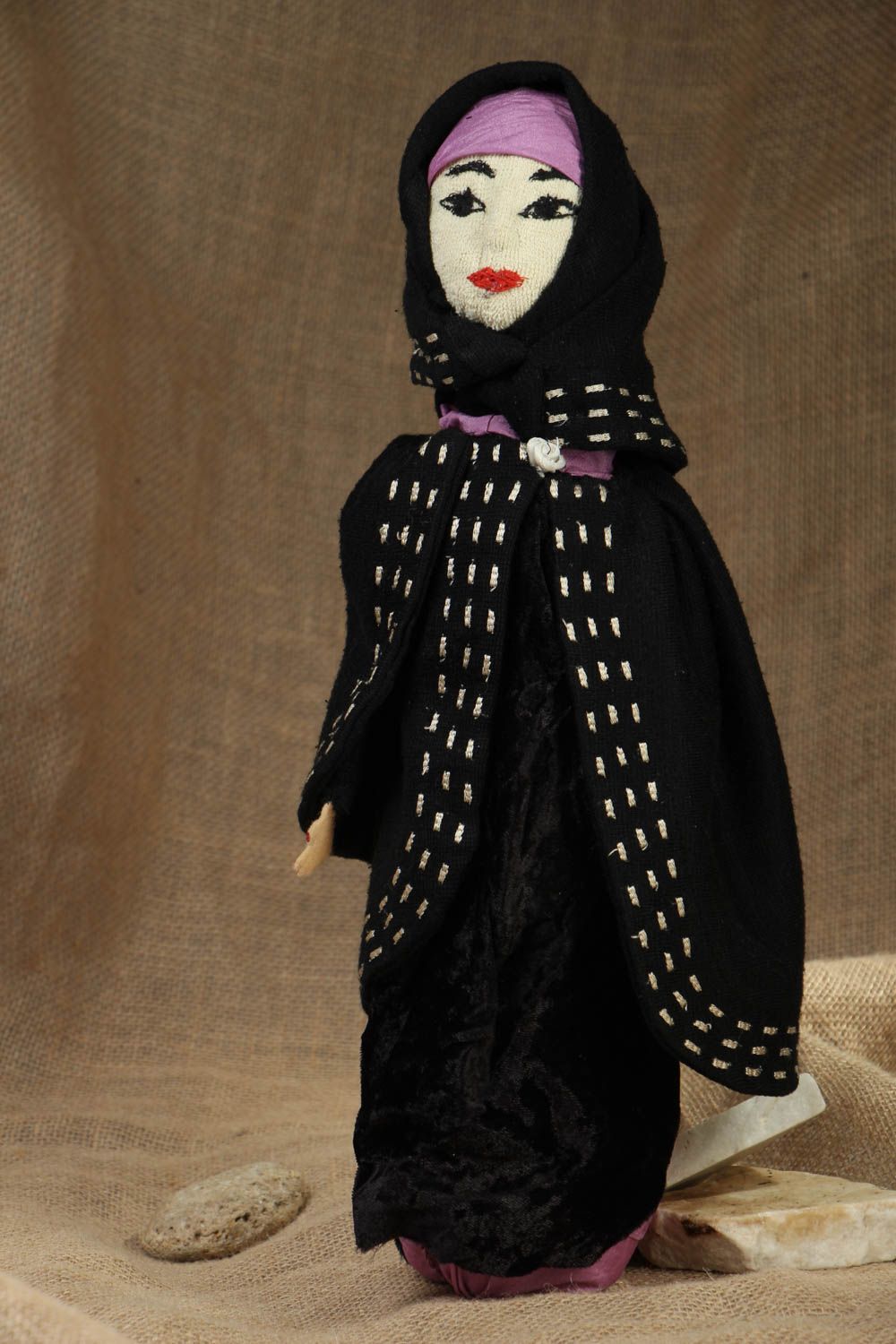 Дизайнерская кукла из ткани Зухра фото 5
