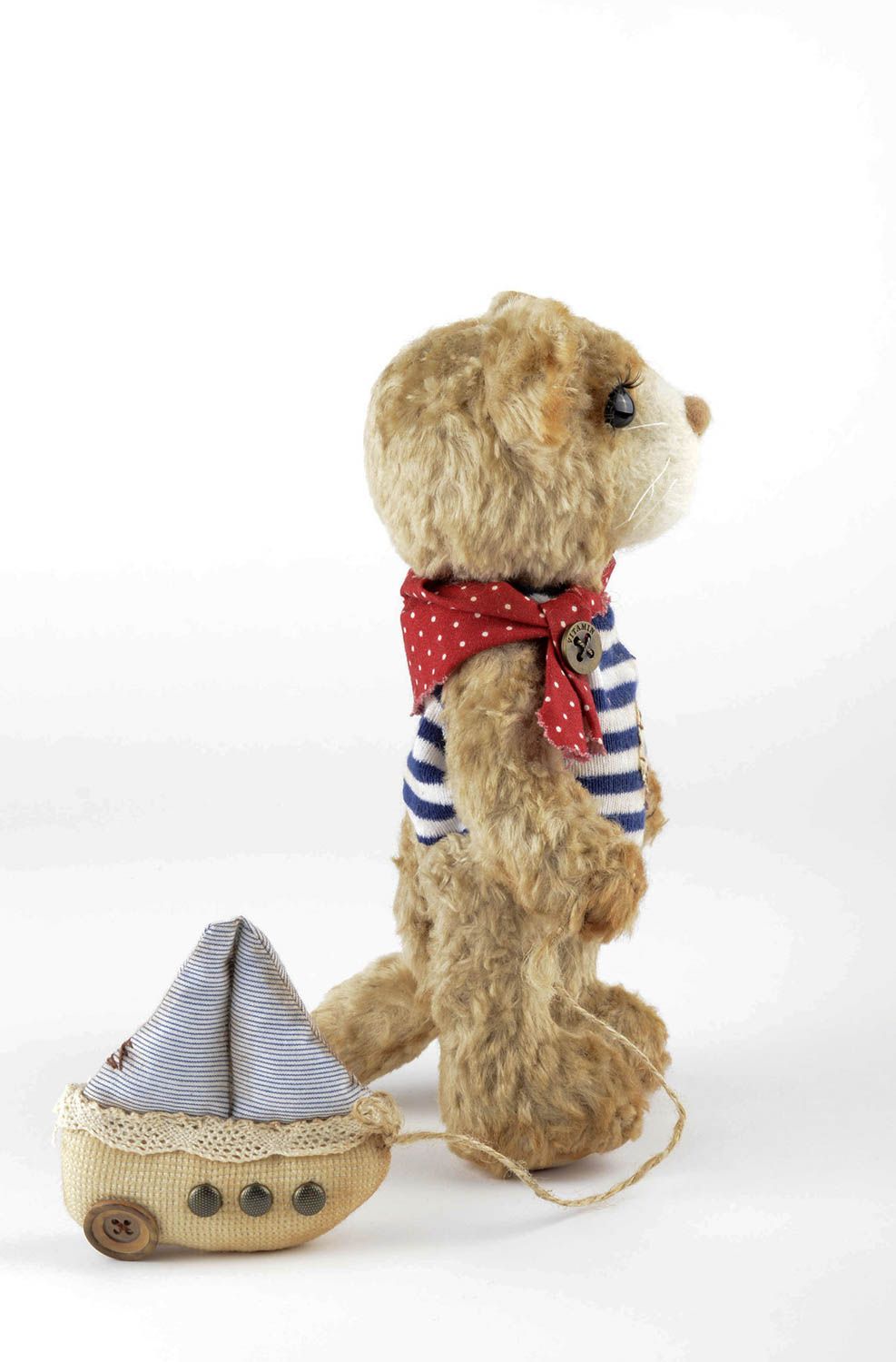 Beautiful handmade soft toy stuffed fabric toy collectible toys gifts for kids photo 2