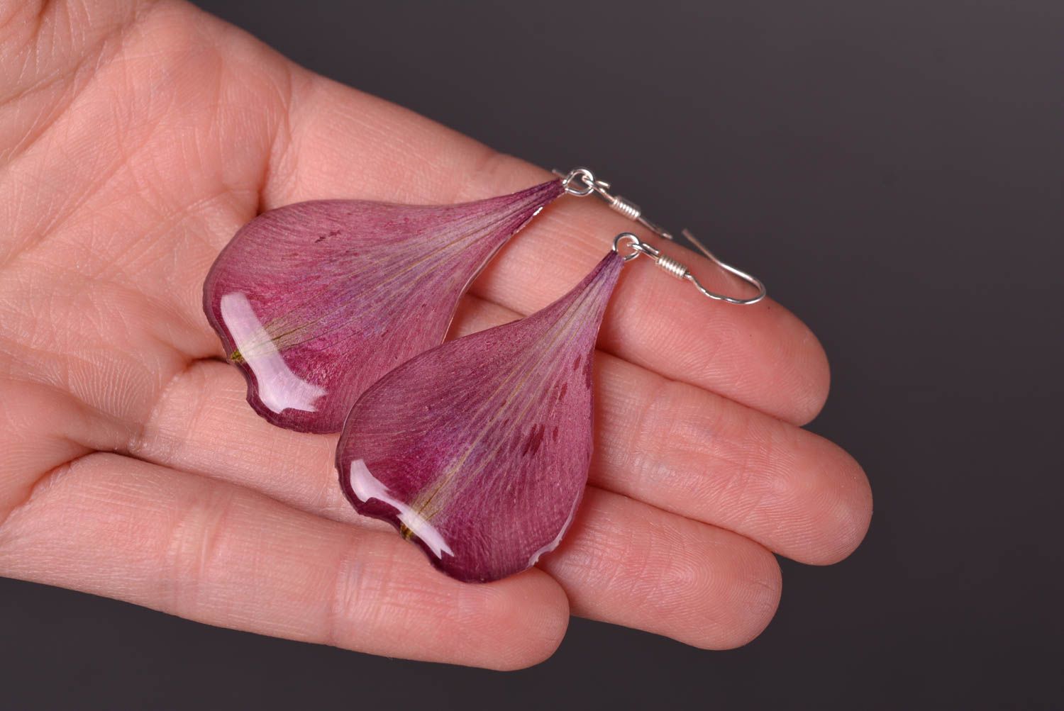Botanic earrings handmade bijouterie stylish earrings with charms gift for girl photo 2