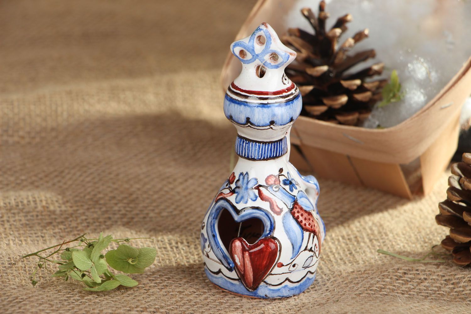 Ceramic bell with painting photo 5