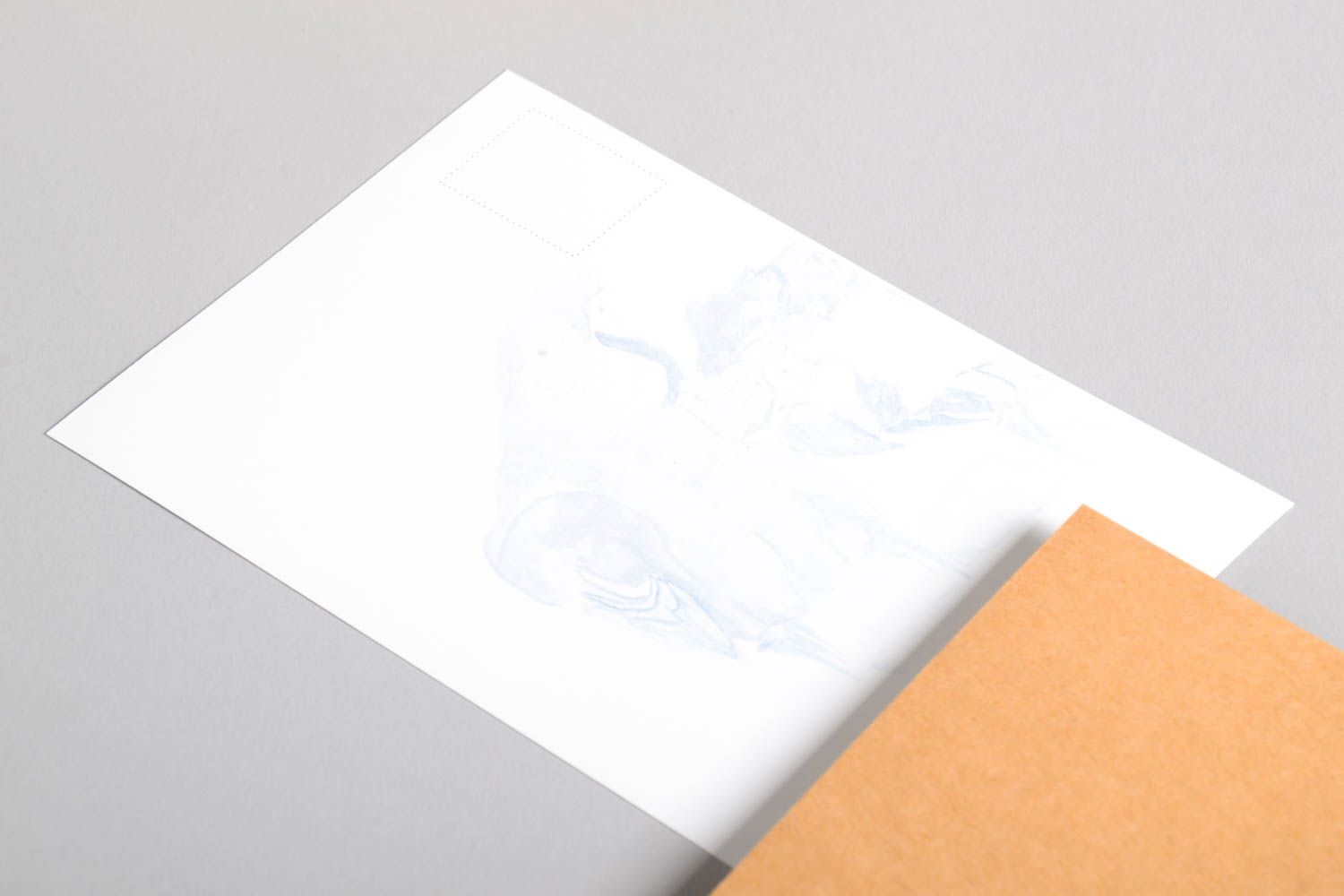 Carte de voeux papier faite main blanche avec perroquets Idée cadeau original photo 3