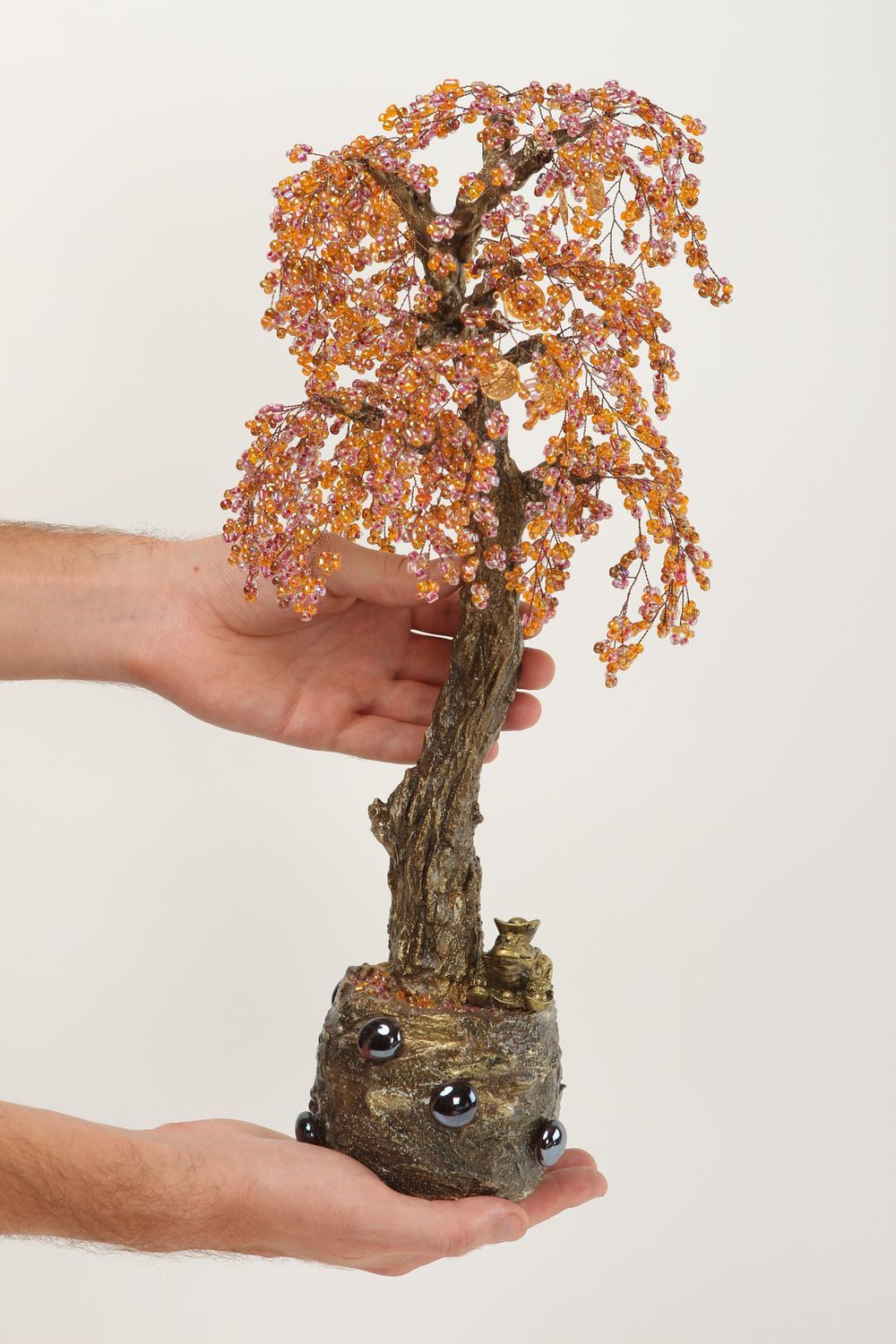 Topario artificial hecho a mano elemento decorativo de abalorios regalo original foto 5