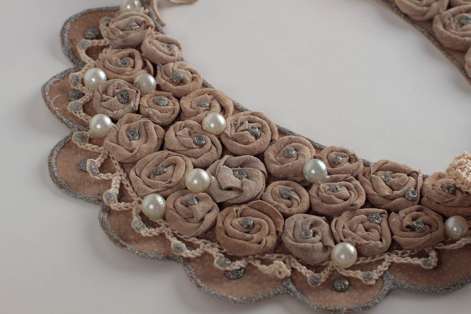 Handgefertigt Damen Collier Modeschmuck Halskette Accessoire für Frauen foto 4
