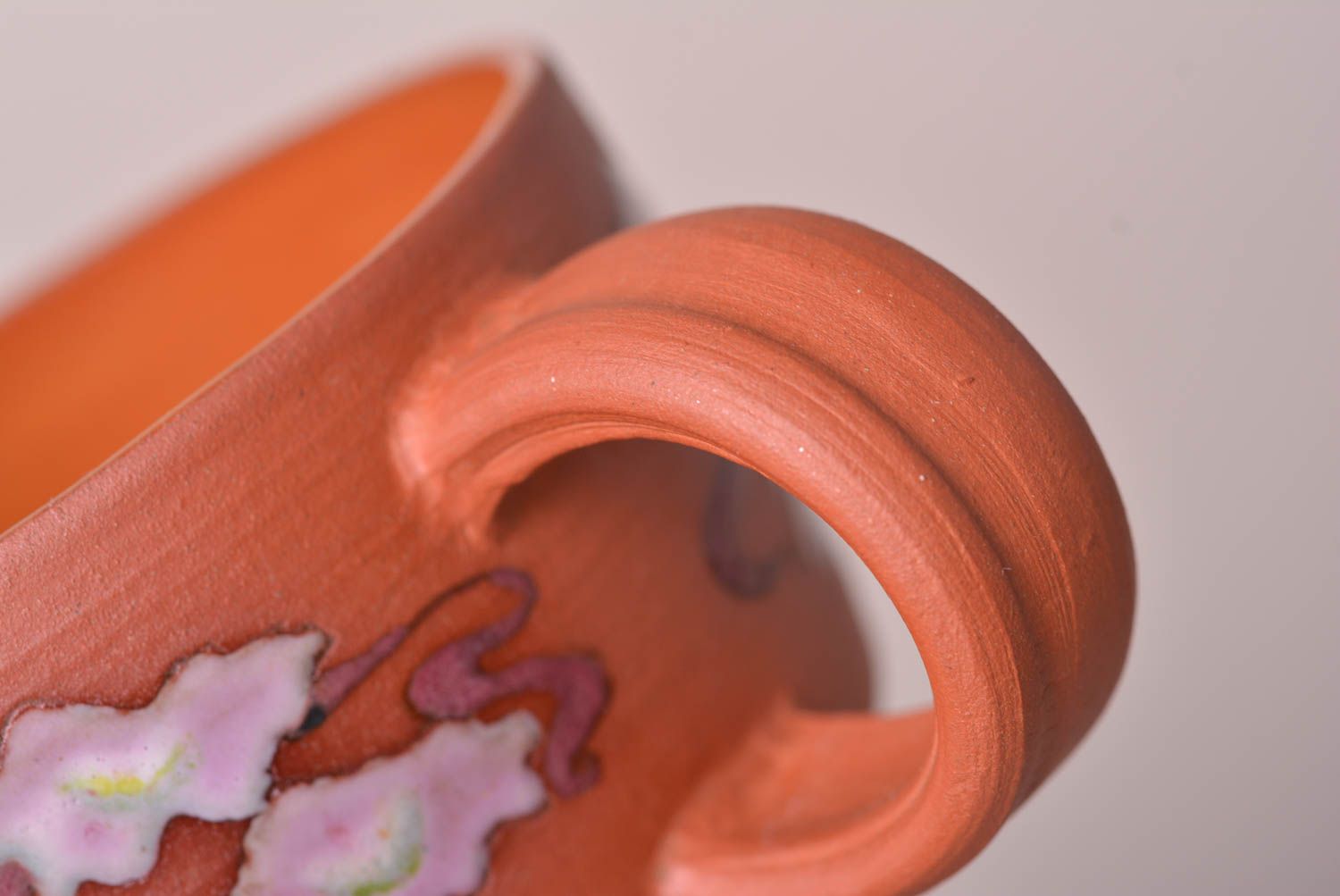 Taza de cerámica hecha a mano utensilio de cocina regalo original para mujer foto 5