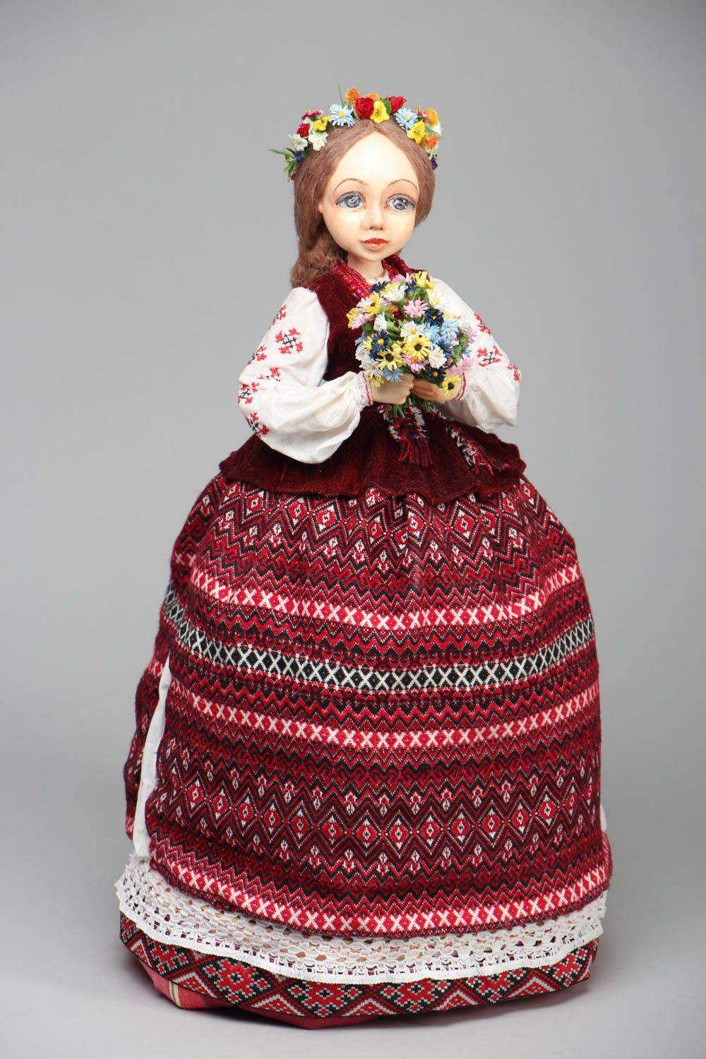 Чехол кукла для чайника декоративный Барышня фото 1