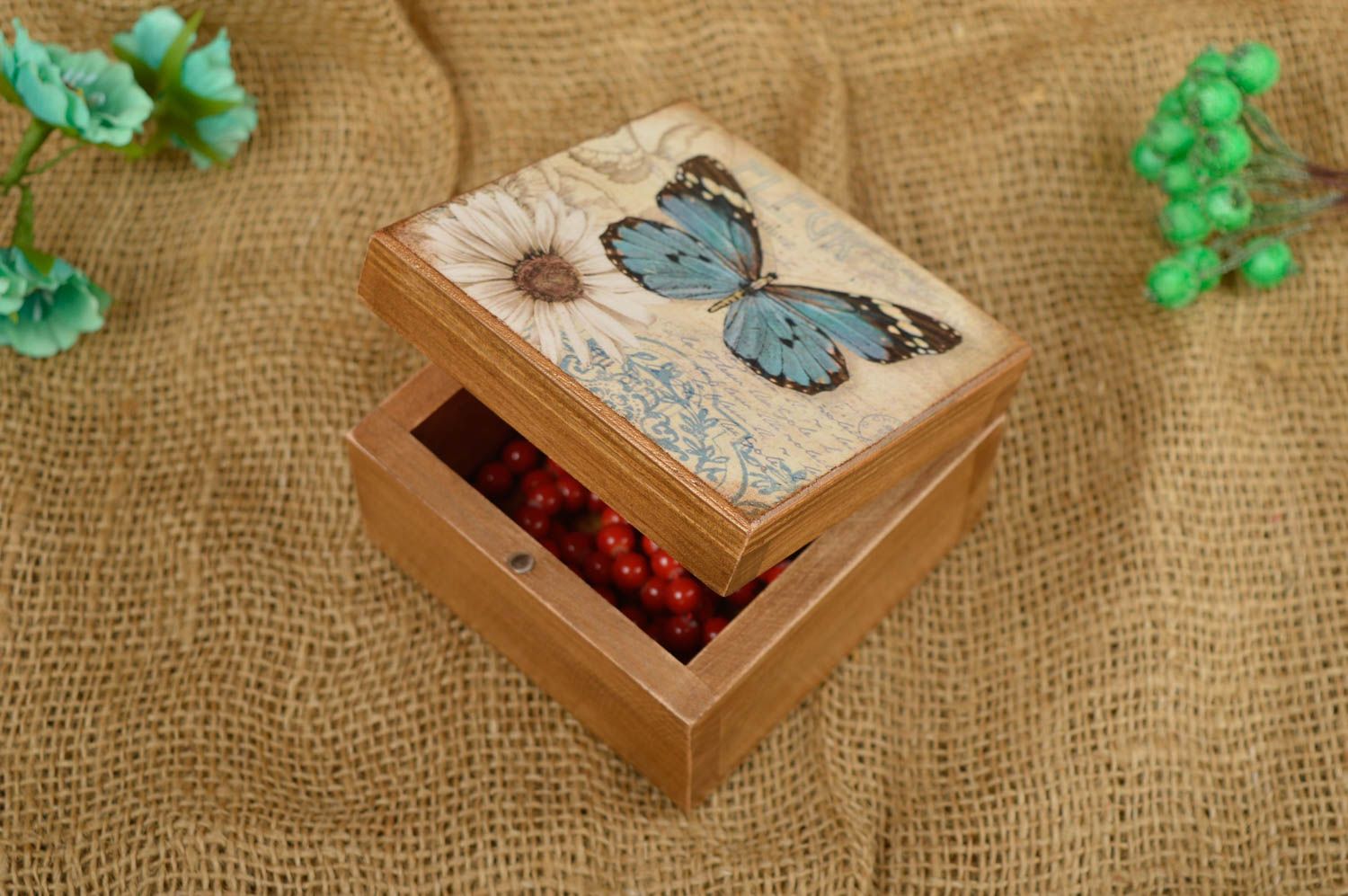 Handmade jewelry box wooden jewellery box wood carvings unique gifts for women photo 1