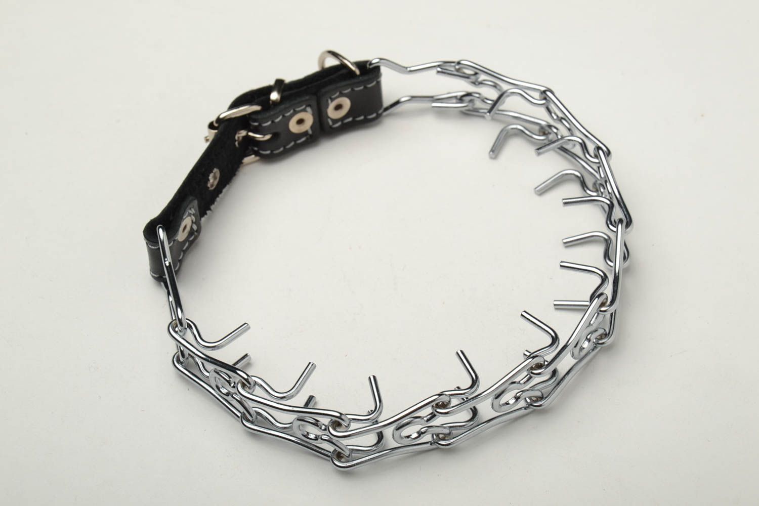 Metall Halsband für Hund in Schwarz foto 3