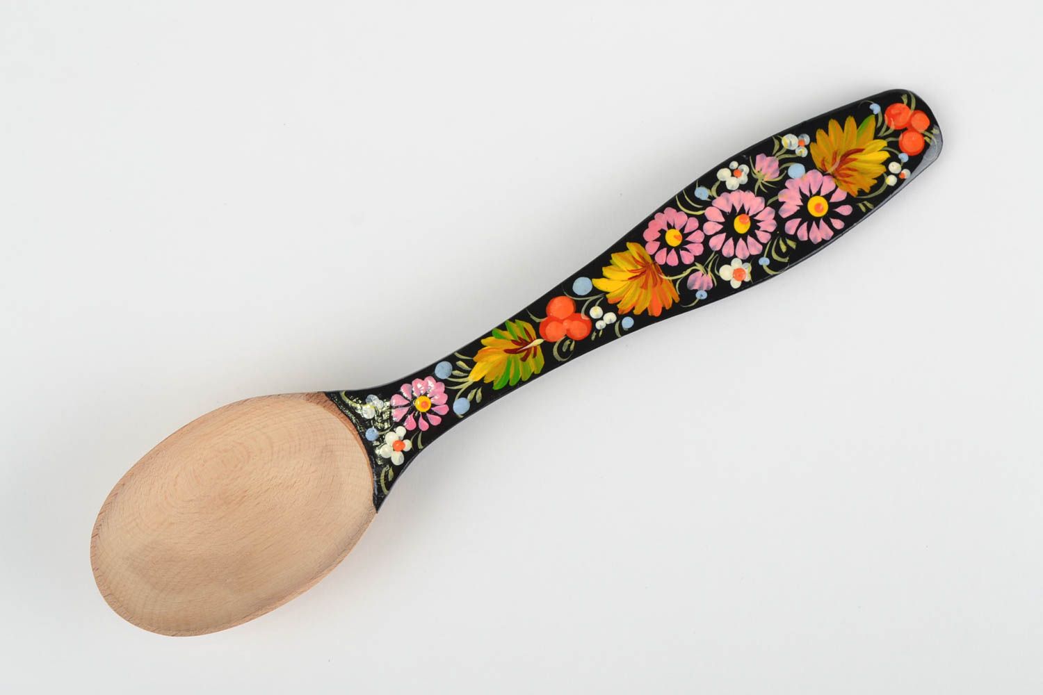 Designer Slavic painting wooden spoon handmade unique kitchen tool present photo 9
