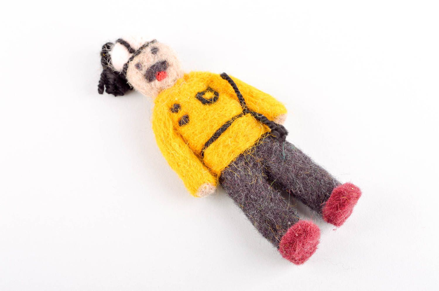 Muñeco de fieltro hecho a mano enfurtido juguete original regalo personalizado foto 5