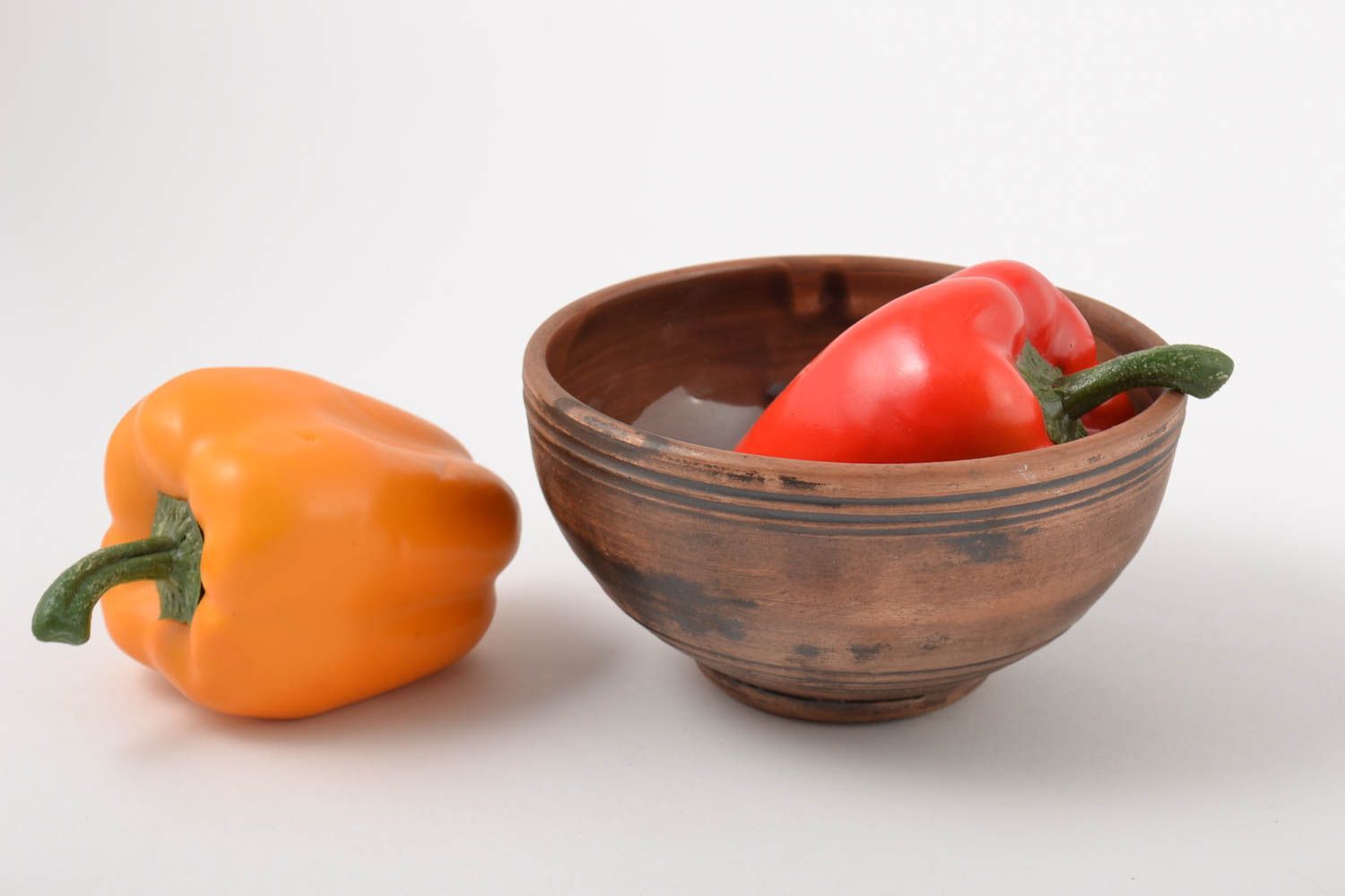 Handmade ceramic bowl decoration for home handmade tableware unusual pottery photo 1
