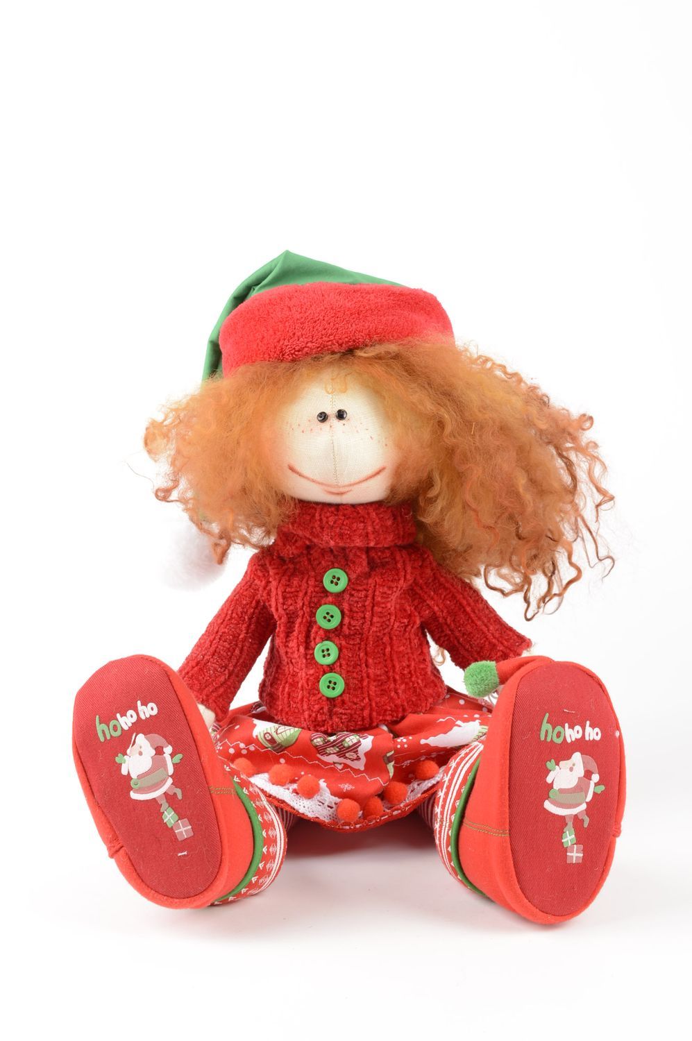 Puppe aus Stoff handmade Kinder Spielzeug Designer Geschenk zum Weihnachten foto 5