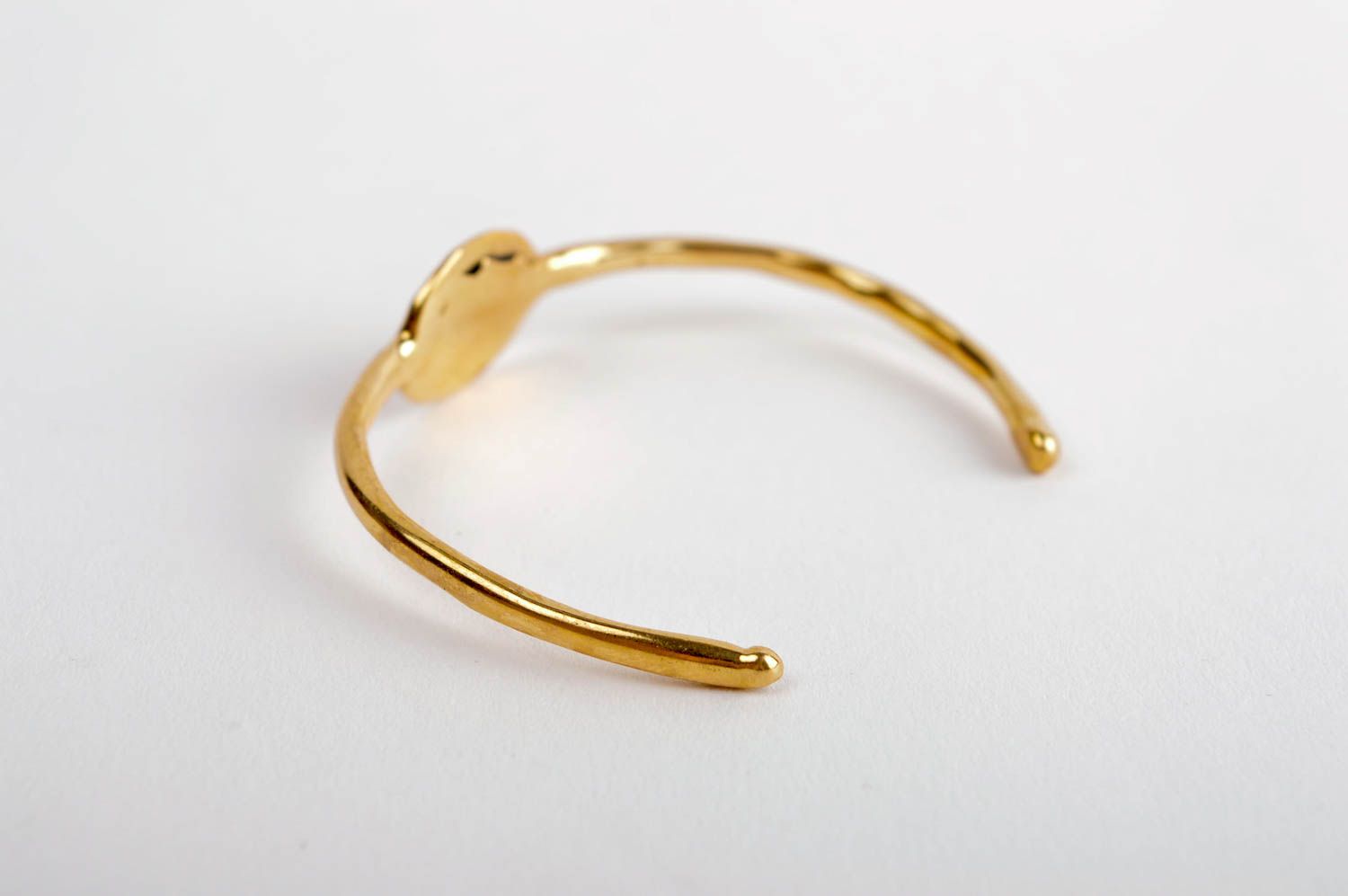 Metall Armband handmade Mode Schmuck Geschenk für Frauen goldfarbig schön foto 3