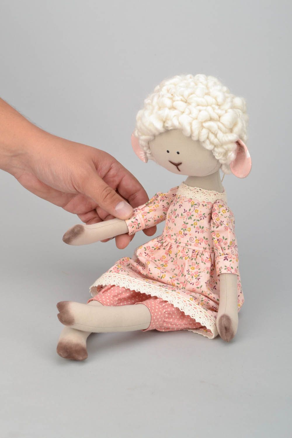 Soft handmade toy Sheep Beata photo 2