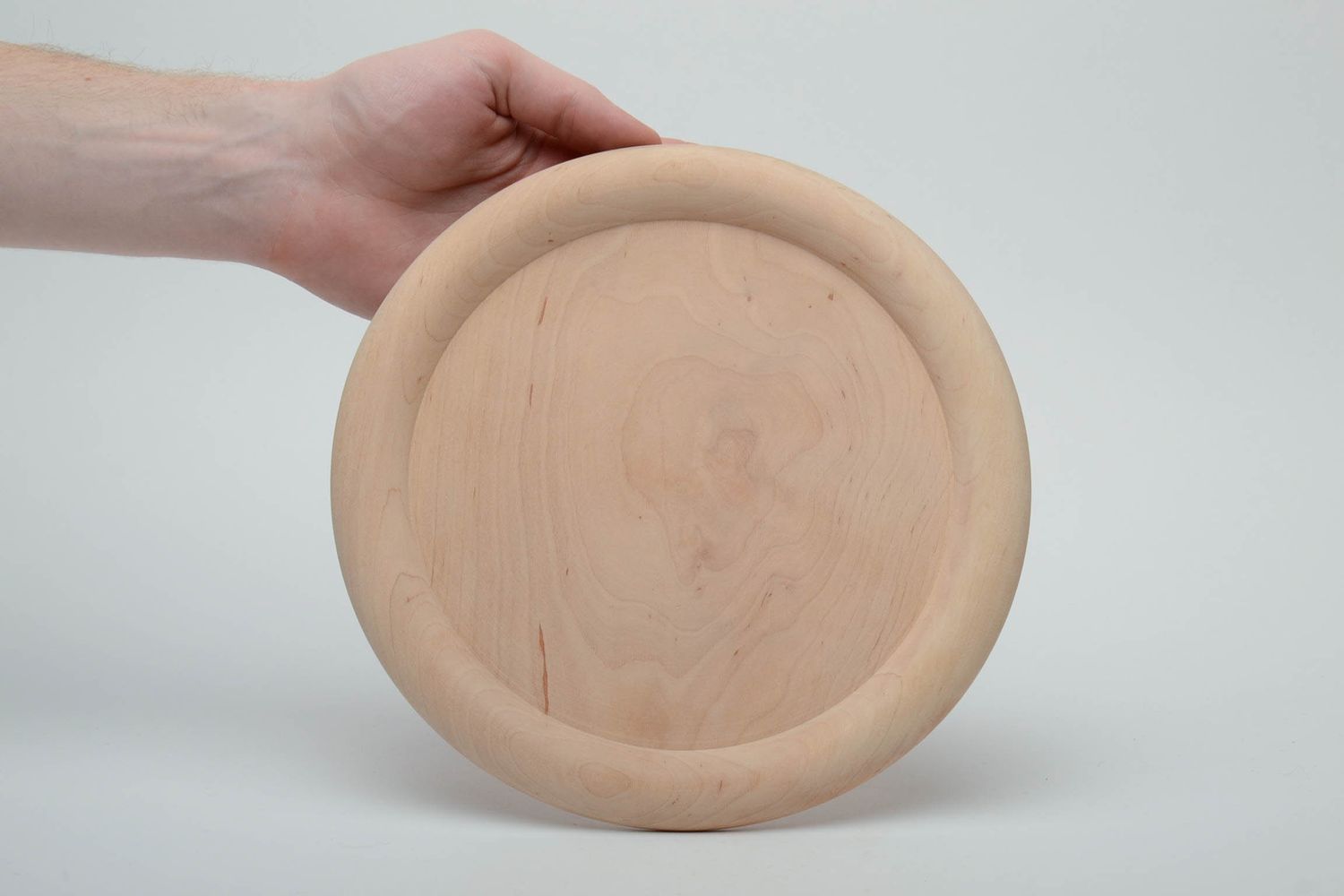 Piatto in legno per creatività fatto a mano semilavorato per decoupage foto 5