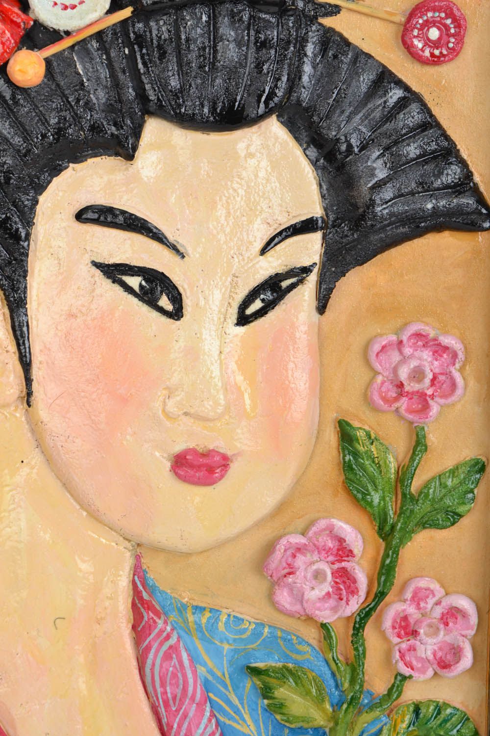 Panneau décoratif mural en pâte salée Japonaise photo 4