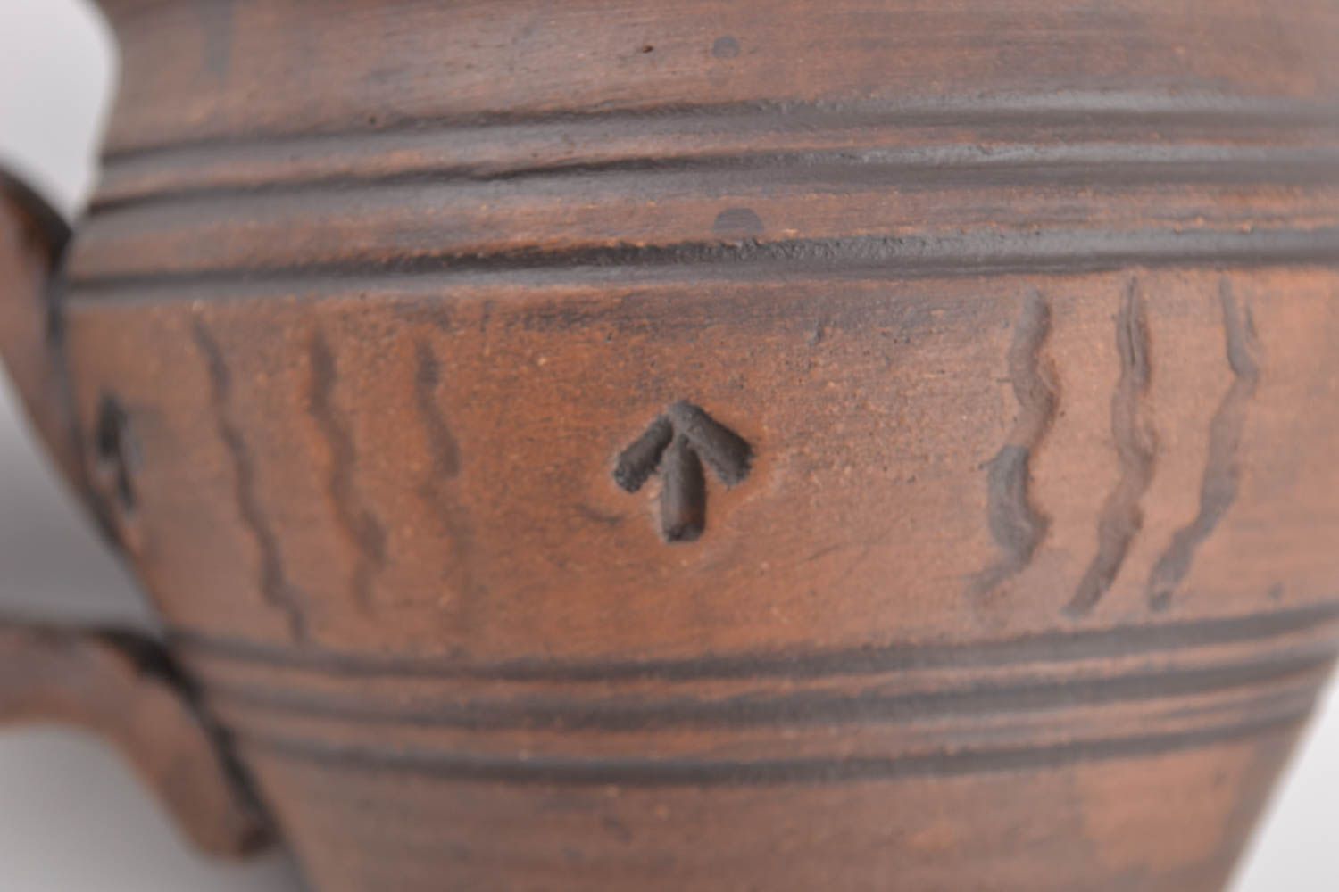 Taza de arcilla para té 250 ml vajilla cerámica artesanal  foto 5