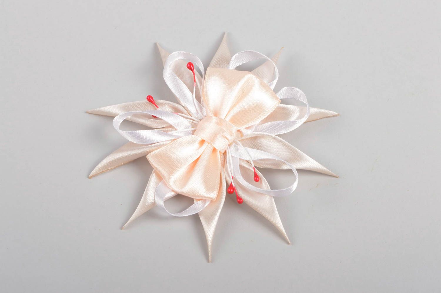 Handmade hair accessory flower hair clip for girls handmade gift ideas photo 2