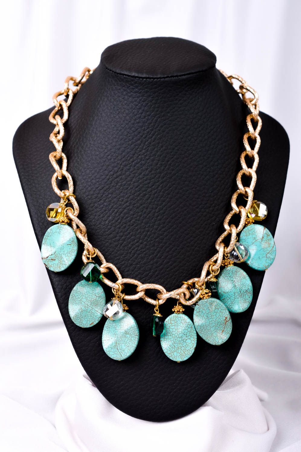 Handmade necklace designer necklace with stones gift ideas women accessory photo 1