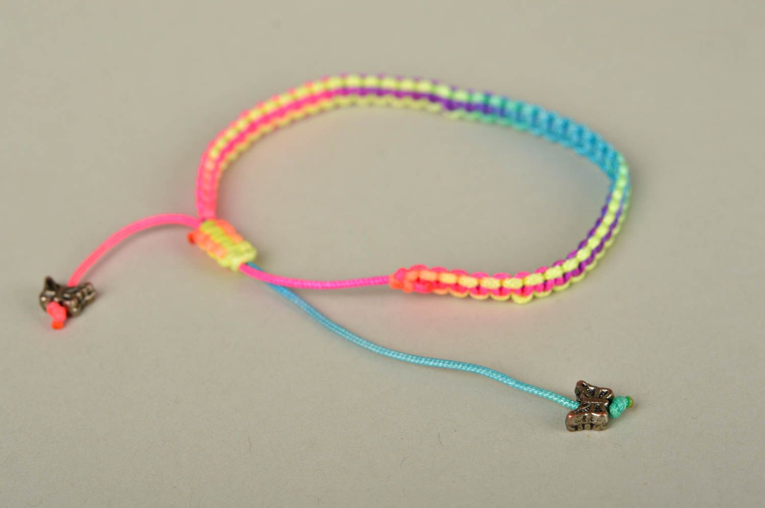 Handmade designer bracelet bright thin bracelet unusual wrist jewelry photo 4